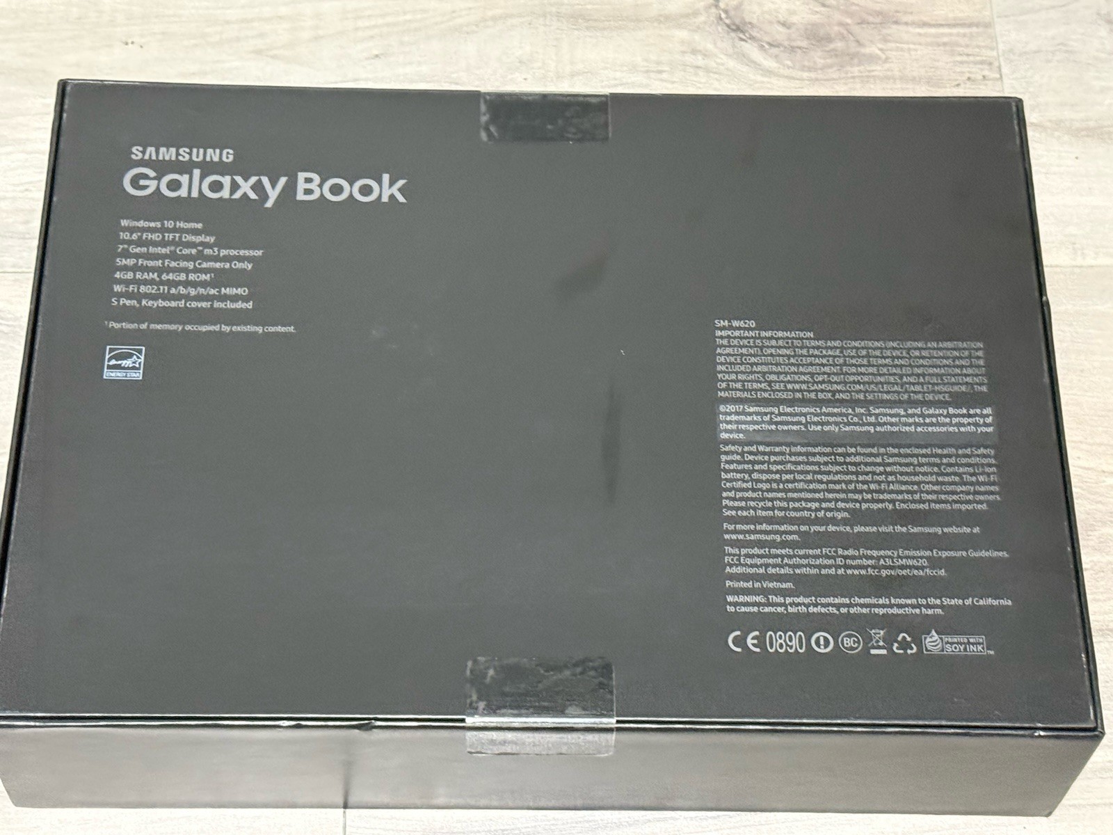Samsung Galaxy Book 10.6″ SM-W620 New Sealed 7th Gen Intel Core m3 Win 10