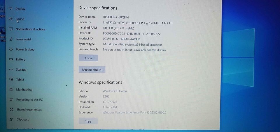 ASUS VivoBook 15.6″ 256GB SSD Intel Core i3 10th Gen 1.20GHz 8GB Laptop Notebook