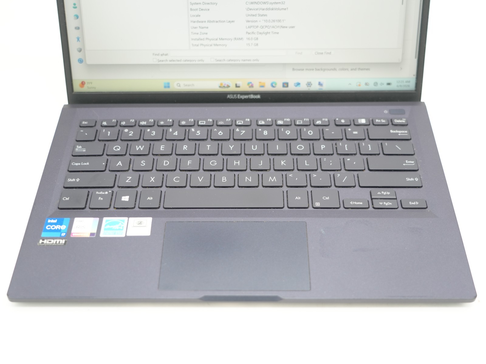ASUS Expertbook B1 b1400cea-xh74 (i7, 16GB Ram, 512GB SSD, Win 11 Pro)