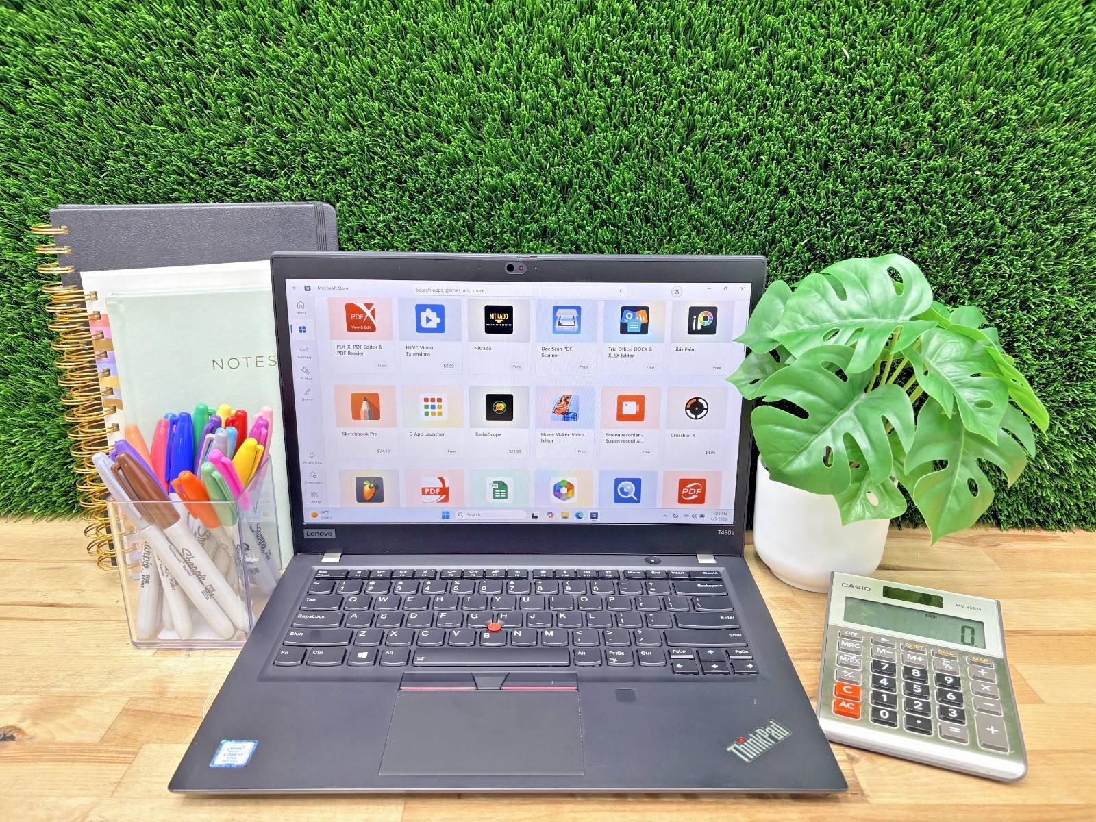 Lenovo ThinkPad T490s Intel i7-8th Gen 1.90GHz 16GB RAM 256GB SSD Windows 11 P*