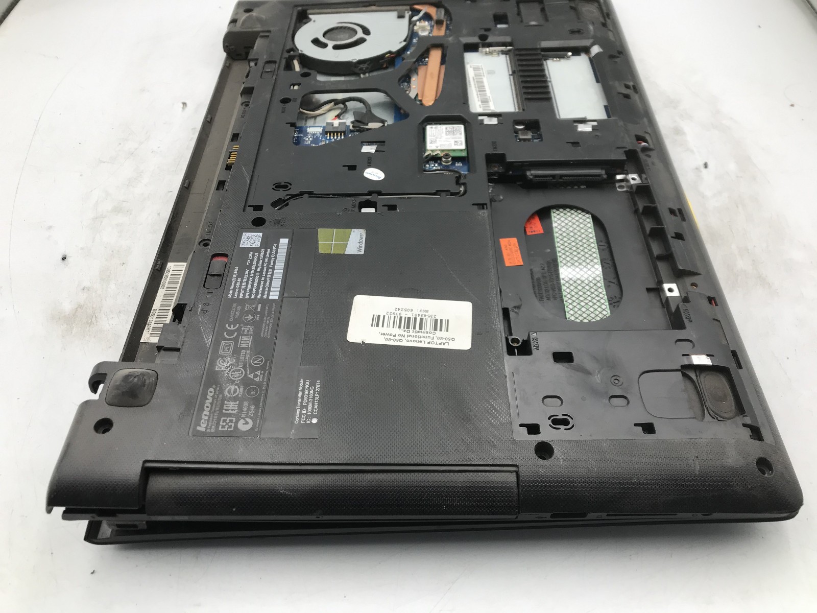 LENOVO G50 80 – FOR PARTS/REPAIR – INTEL I3 4TH GEN – NO RAM – BAD LCD -READ- BB