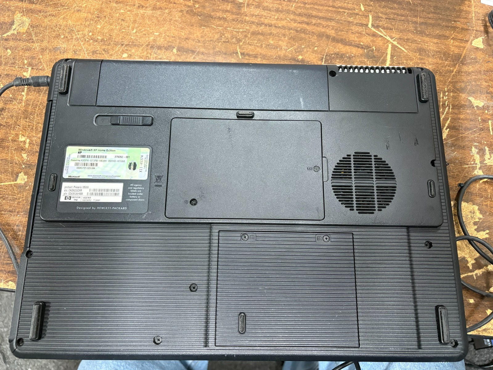 Compaq Presario V5000 15.4″ Intel Celeron M 1.46GHz 512MB RAM No HDD No OS