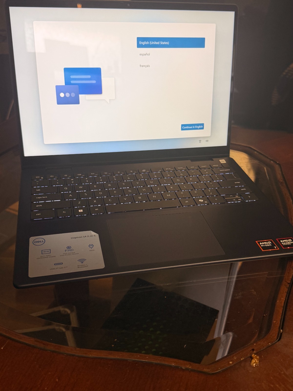 Dell Laptop Inspiron 14 2-in-1 (7445) AMD Ryzen 7