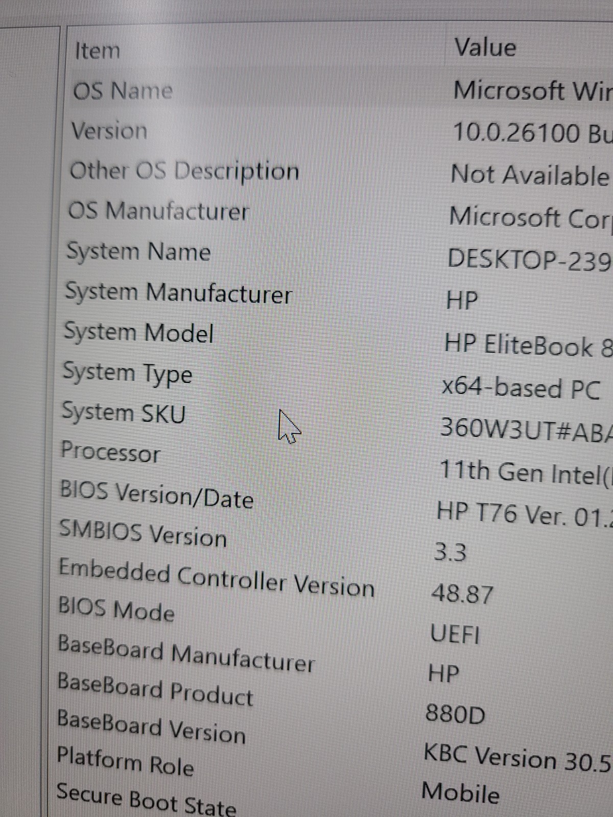 HP EliteBook 840 G8 i7-1165G7 2.80GHz 16GB Ram 256GB SSD Win 11 PRO