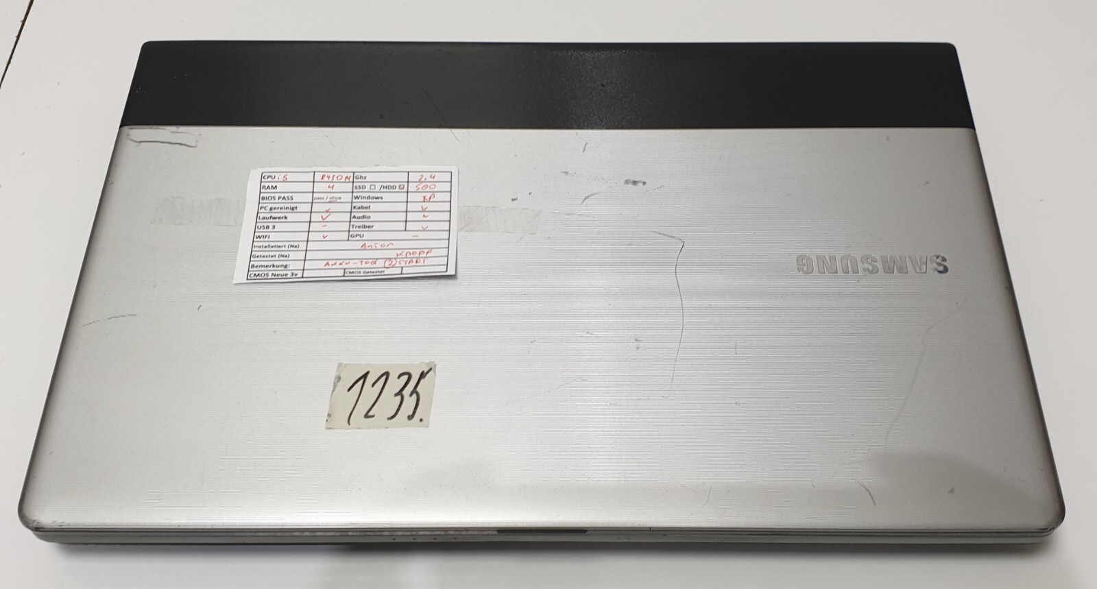 Samsung NP300E Windows XP Notebook i5-2430M 2.40GHz 500GB 4GB 15.6″ DVD FAULTY!