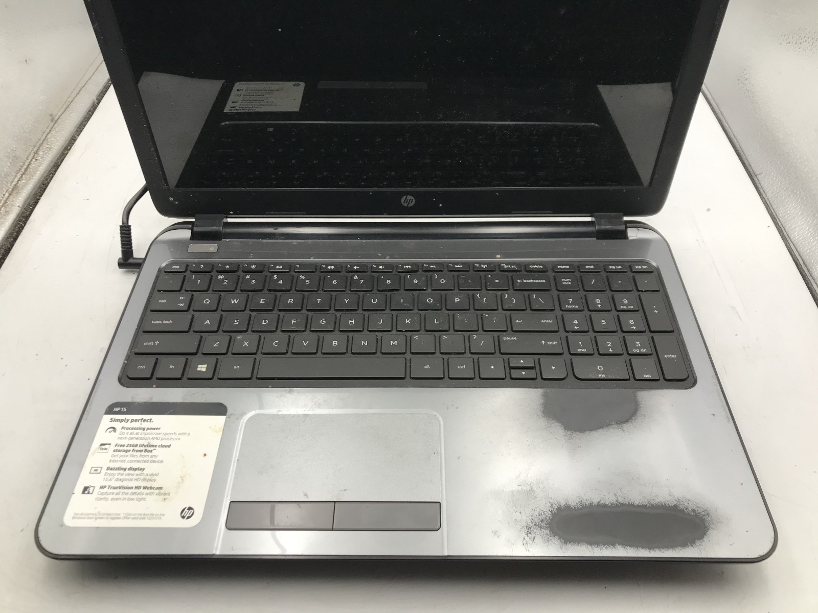 HP 15 G019WM – FOR PARTS/NO POWER – AMD E1-2100 – NO RAM – READ DESCRIPTION – BB
