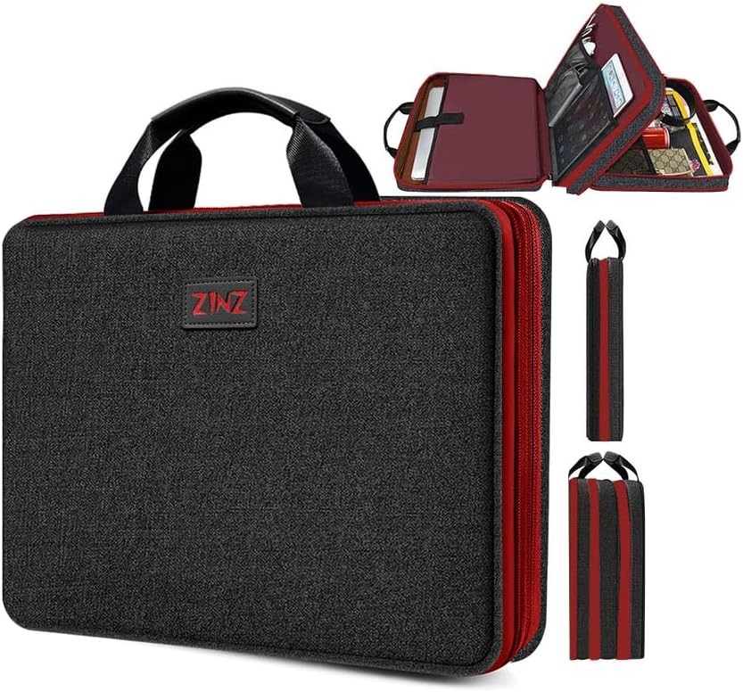 Laptop Case 15 15.6 16 inch Sleeve, Expandable Computer Hand Bag with Multi-pock
