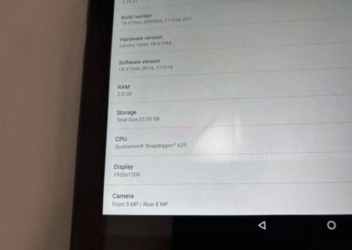 Lenovo Tab 4 10” Plus Moto AT&T TB-X704A Smart Tablet Dolby Atmos 32GB
