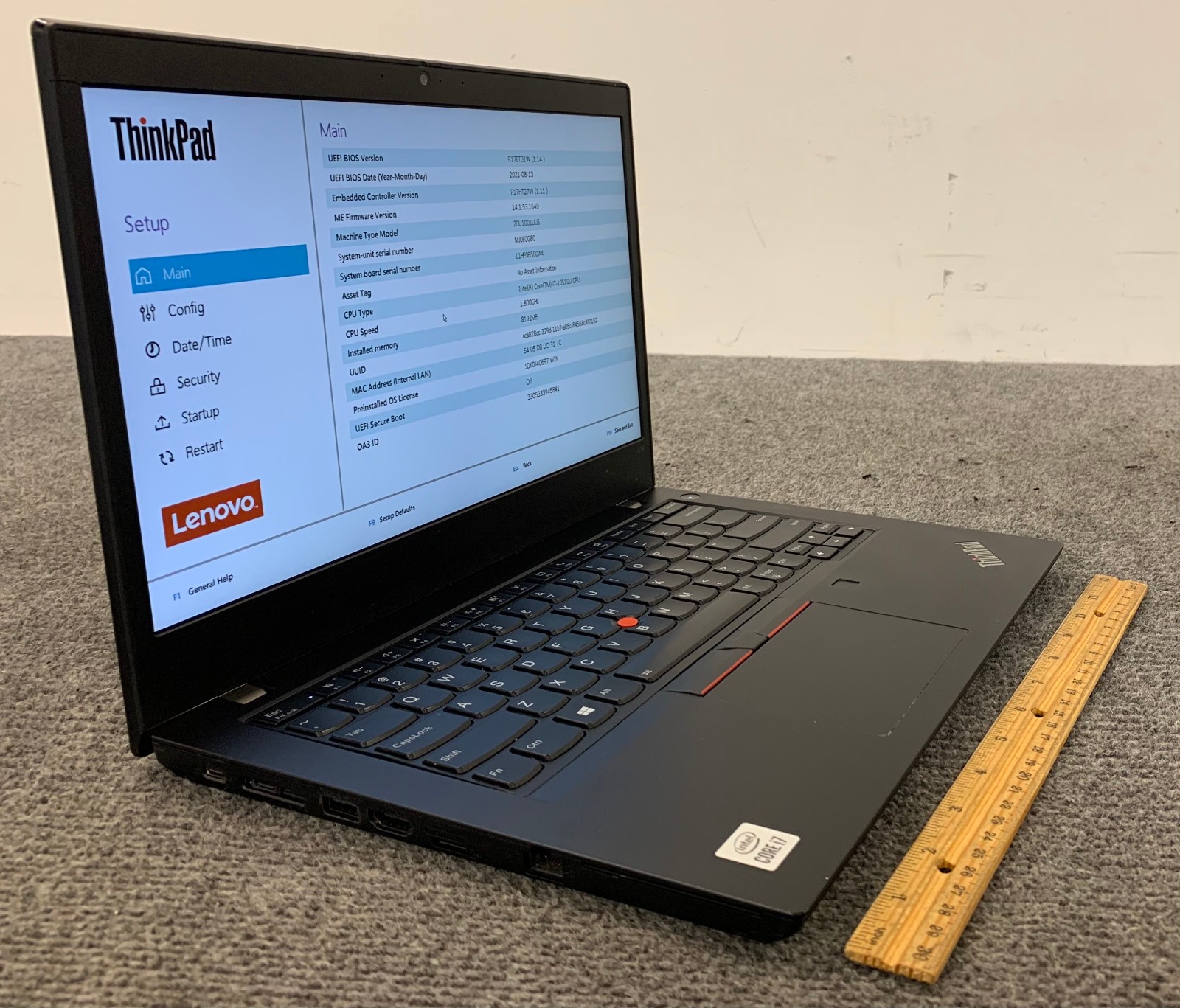 Lenovo ThinkPad L14 Gen 1 14″ Laptop i7-10510U, No RAM/Storage, Remote Managed