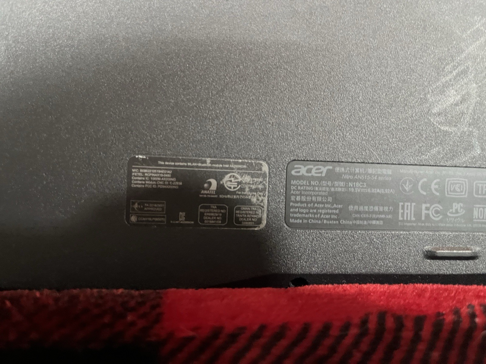 Acer Nitro 5 AN515-54-5812 Gaming Laptop Intel Core i5 GTX Black
