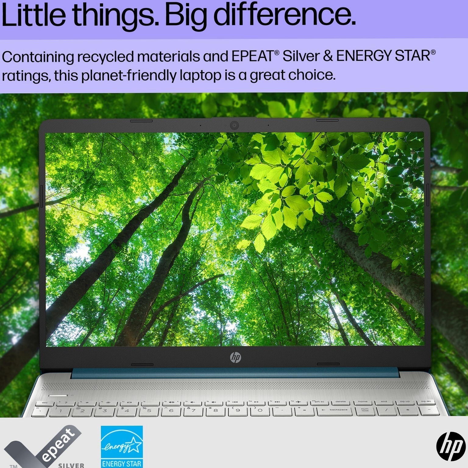 HP 15.6in Laptop Intel Pentium N5030 8GB RAM 256GB SSD Windows 11 Pro Spruce Blu