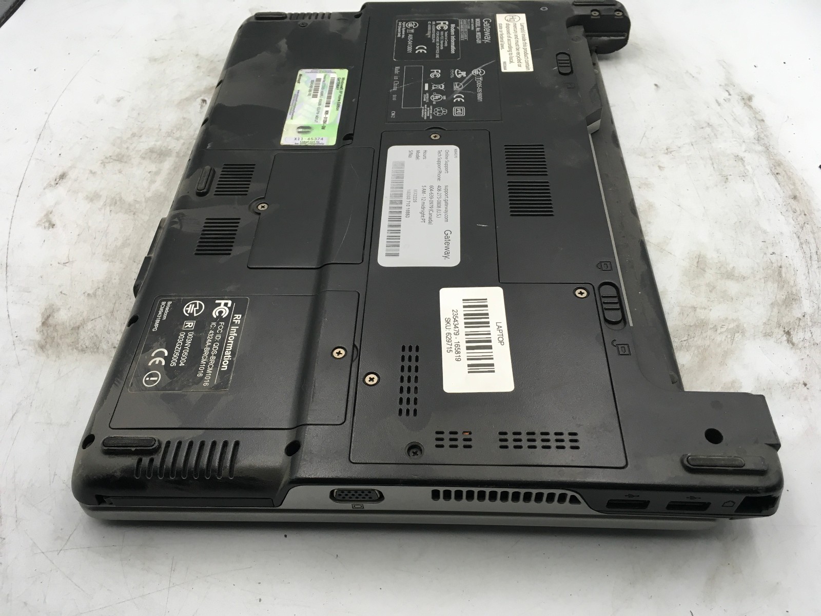 GATEWAY W323 UI1 – BOOTS TO BIOS – INTEL CELERON M – 256MB RAM – READ DESC – BB!