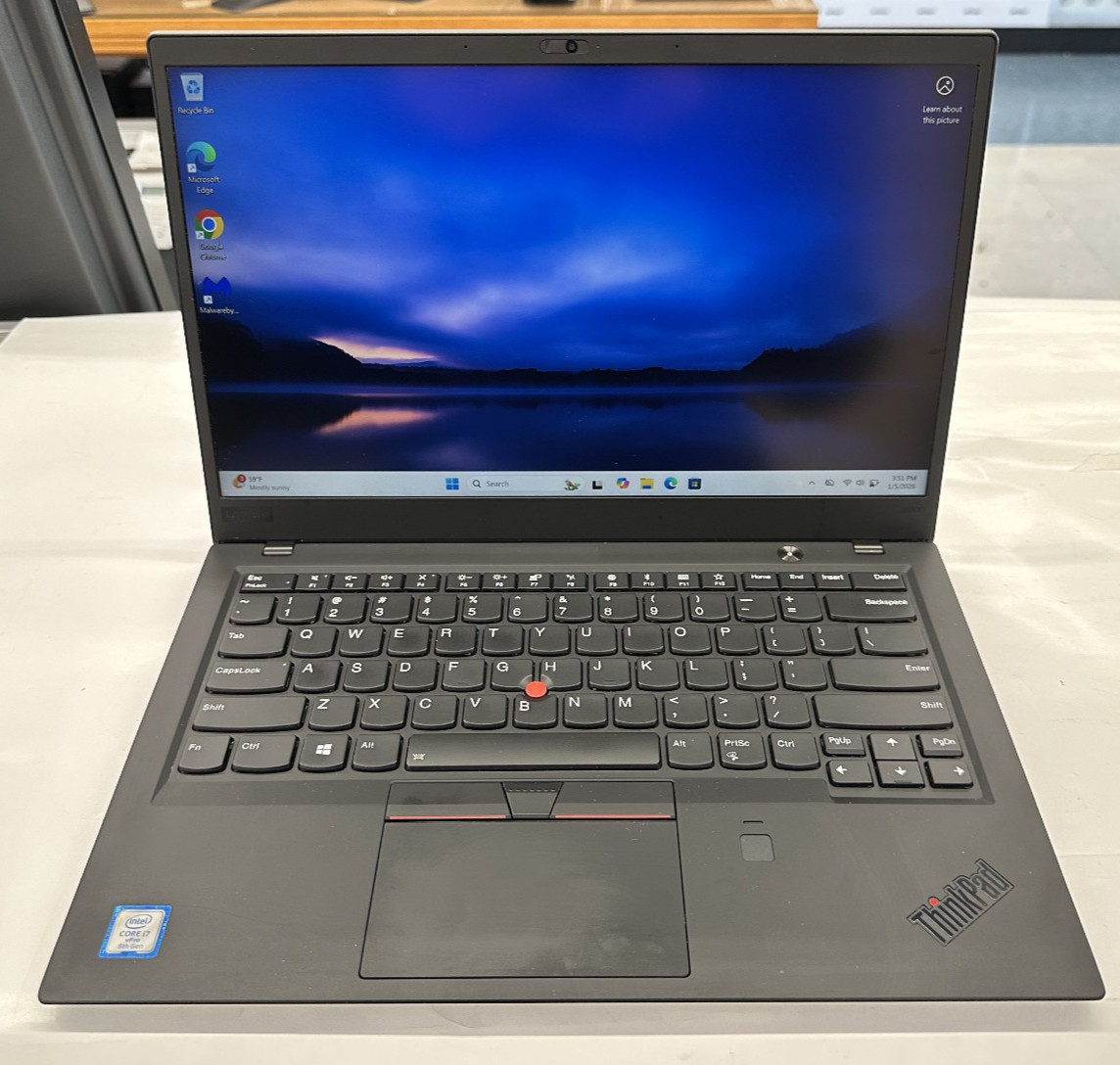 Lenovo ThinkPad X1 Carbon Gen 6th i7-8650U 512GB SSD 16GB Win 11 Pro 14″ Touch