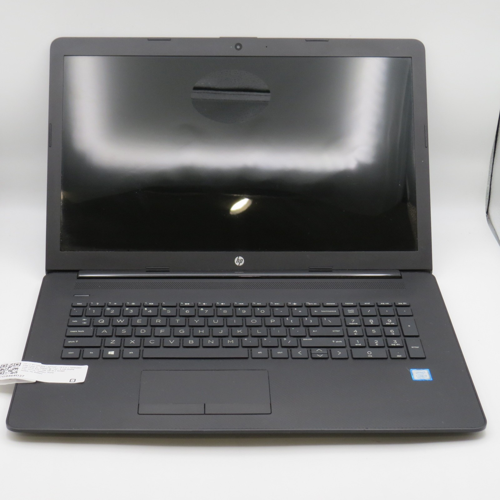 HP 17 Notebook BY1053DX i5-8265U @ 1.6GHz 8GB DDR4 256GB m2 No OS/AC