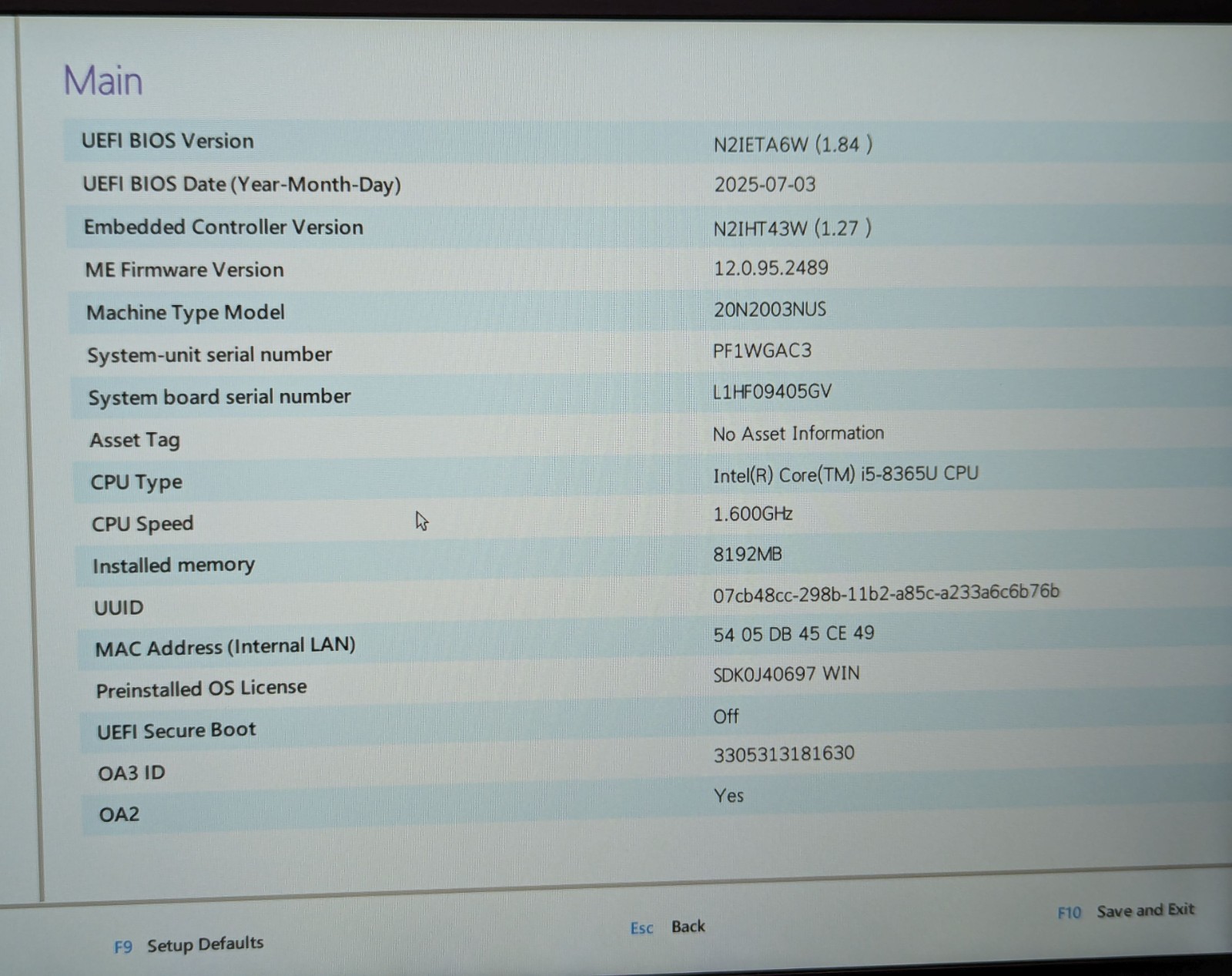 Lenovo ThinkPad T490 14″ Laptop i5-8365U 1.60GHz 8GB RAM 256GB NVMe Windows 11