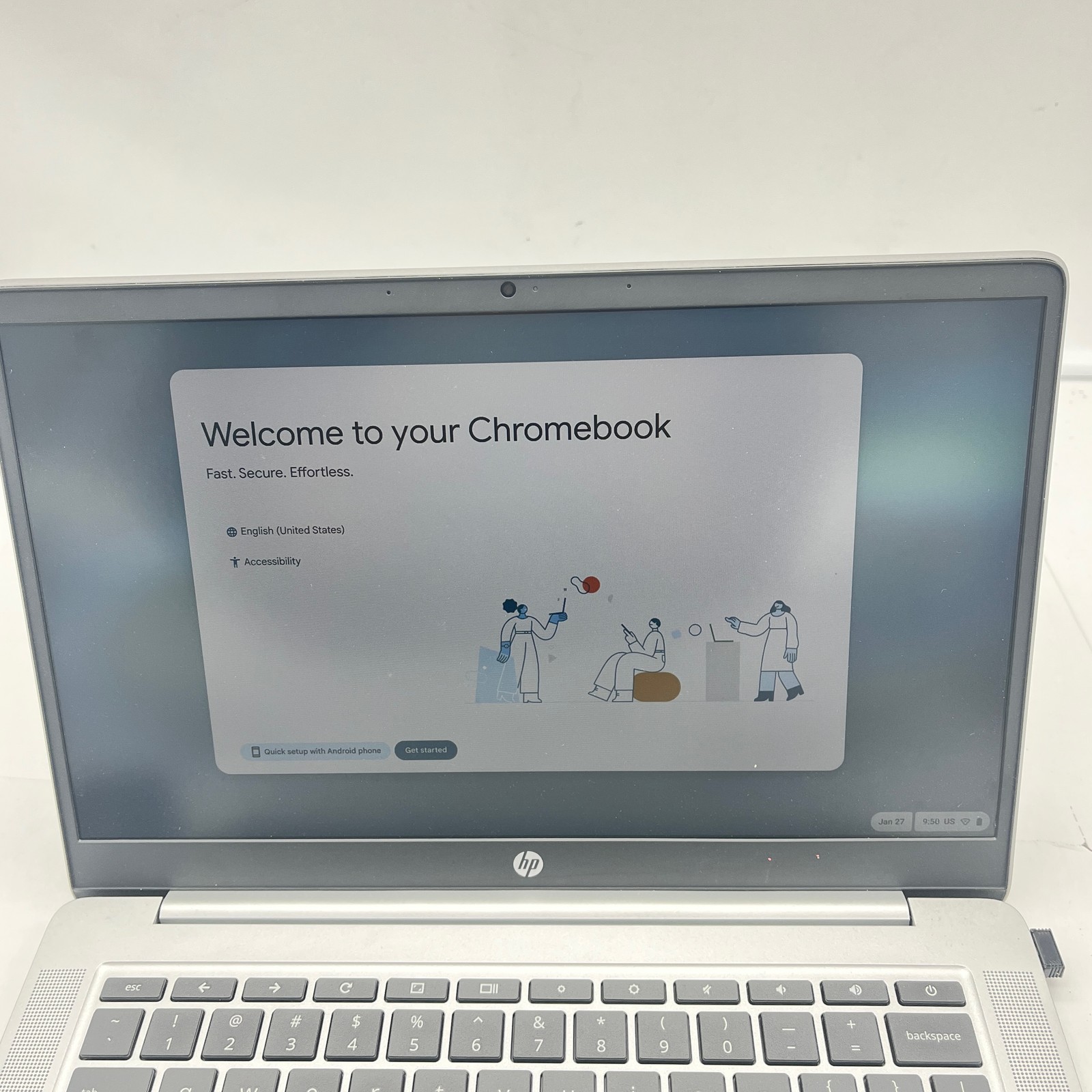 HP Chromebook 14″ FHD, 1.1GHz Celeron, 4GB RAM SDRAM, 64GB eMMC 14a-NA0023CL