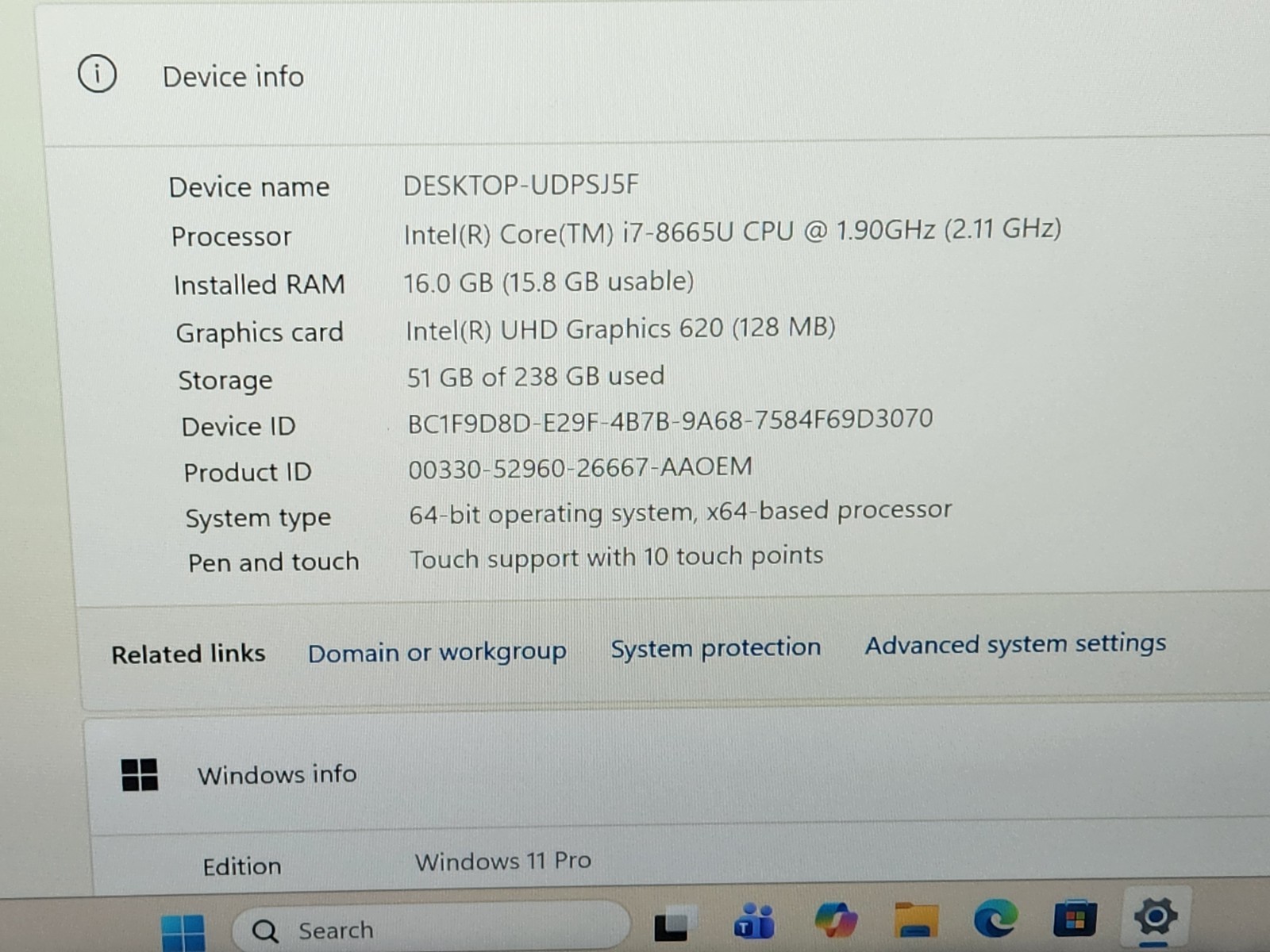 Lenovo ThinkPad T490s FHD Touchscreen i7-8665U 16GB 256GB SSD Windows 11 Pro ~
