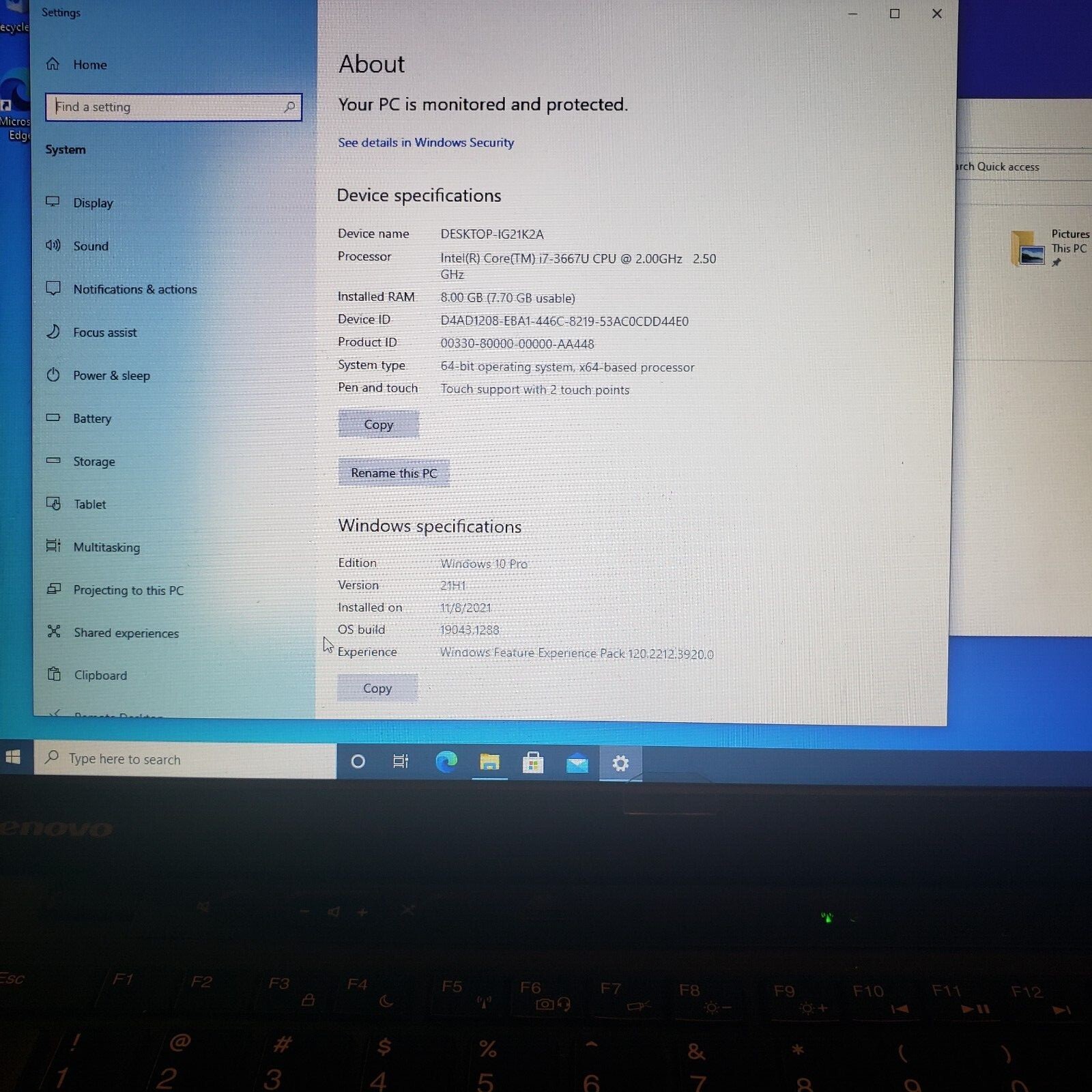 Lenovo ThinkPad X1 Carbon 4th Gen i7-3667U(3.2GHz) 8GB Ram 240GB SSD 2560×1440