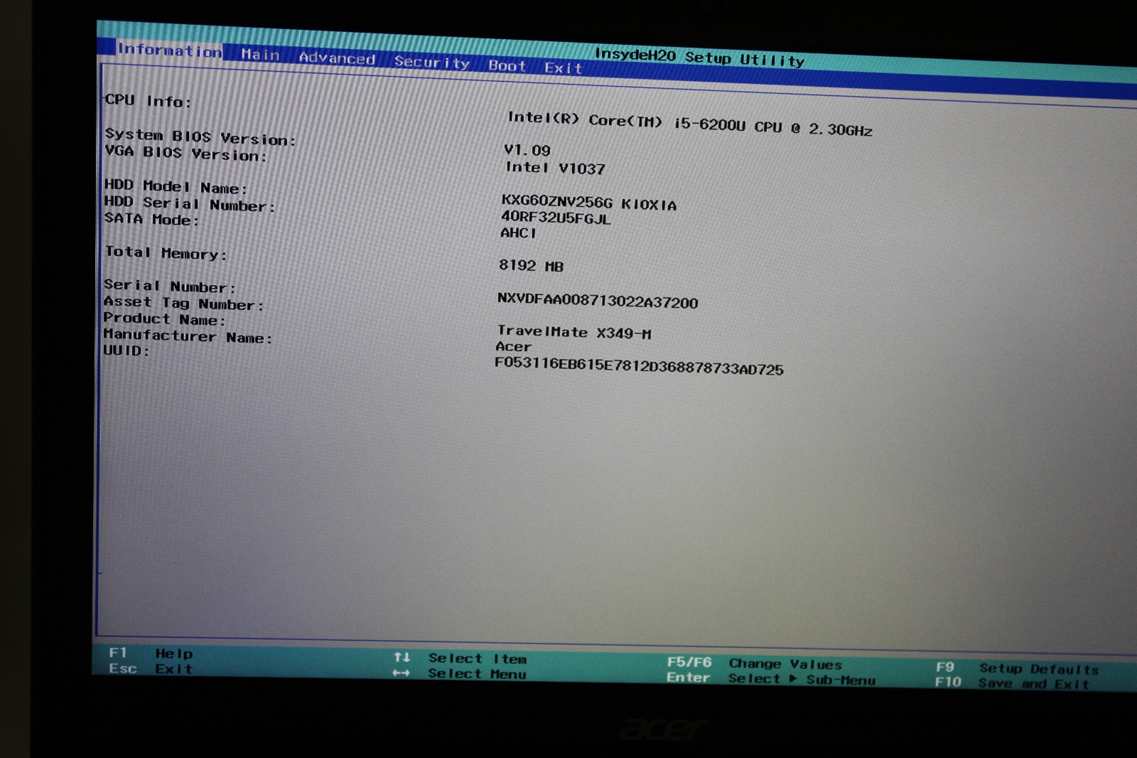 Acer TravelMate TMX349 i5 7200U @ 2.5 GHz 8GB RAM 256GB SSD No OS