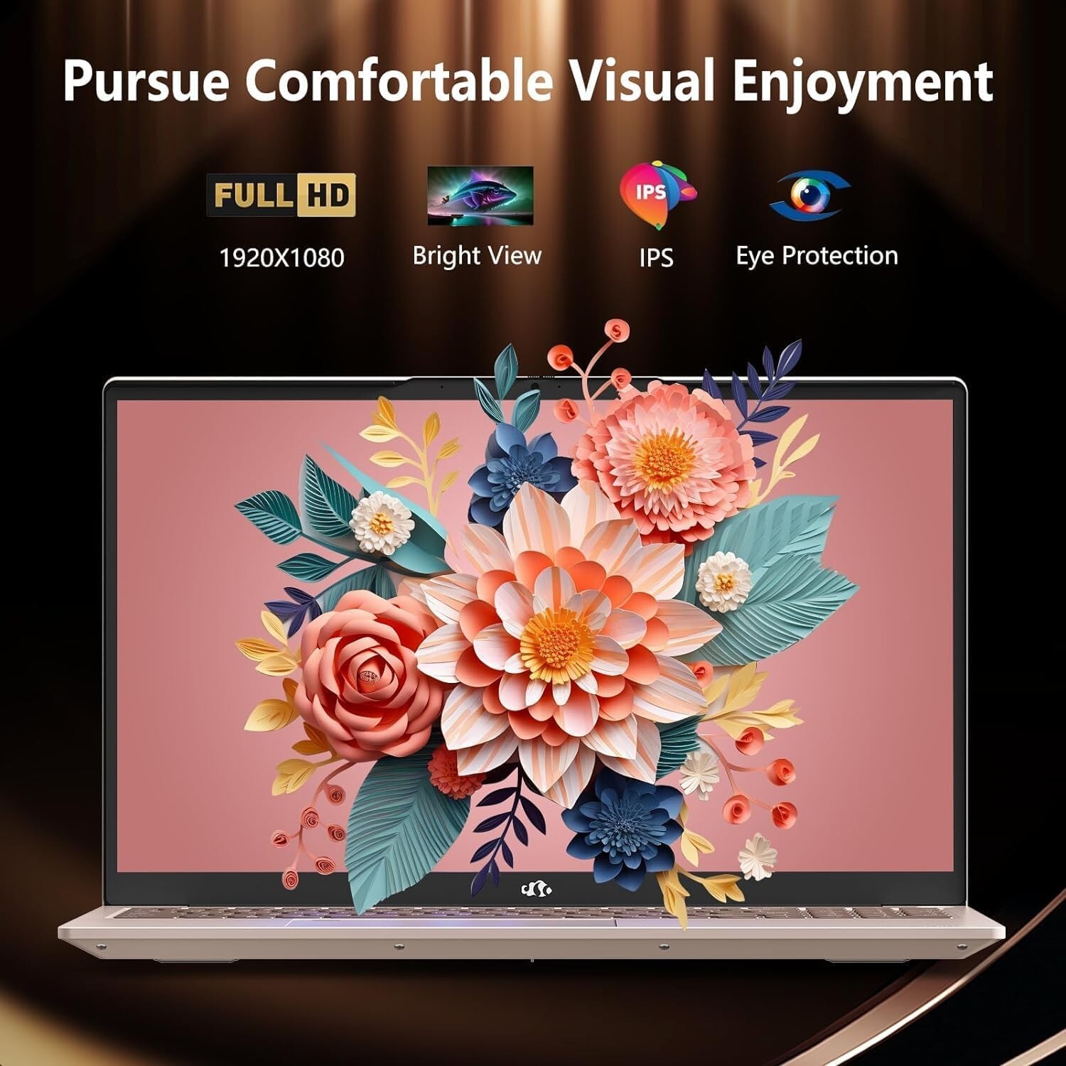 NIMO 15.6″ IPS FHD-Laptop, Intel Pentium Quad Core N100 4GB RAM 128GB SSD