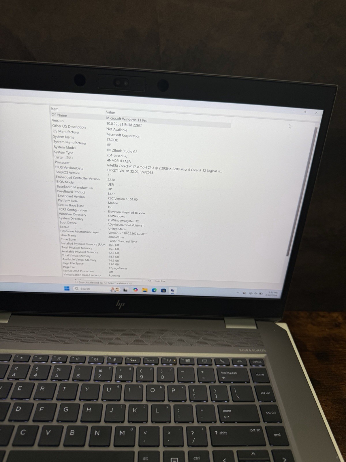 HP ZBook Studio G5 15” Workstation | i7-8750H 8th Gen | 16GB RAM | Quadro P1000