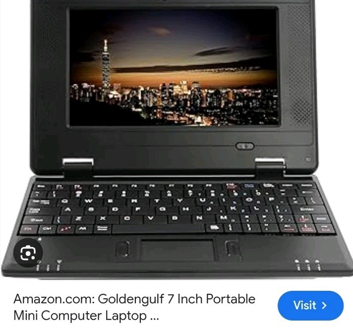 7” Laptop Computer Quad Core Powered by AndroidNetbook with Wifi for Kids