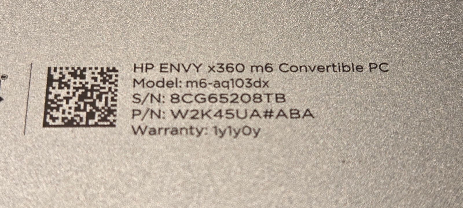 HP ENVY x360 Convertible m6 i5-7200U 2.50GHz 12GB | 960GB SSD | Windows 11 25H2