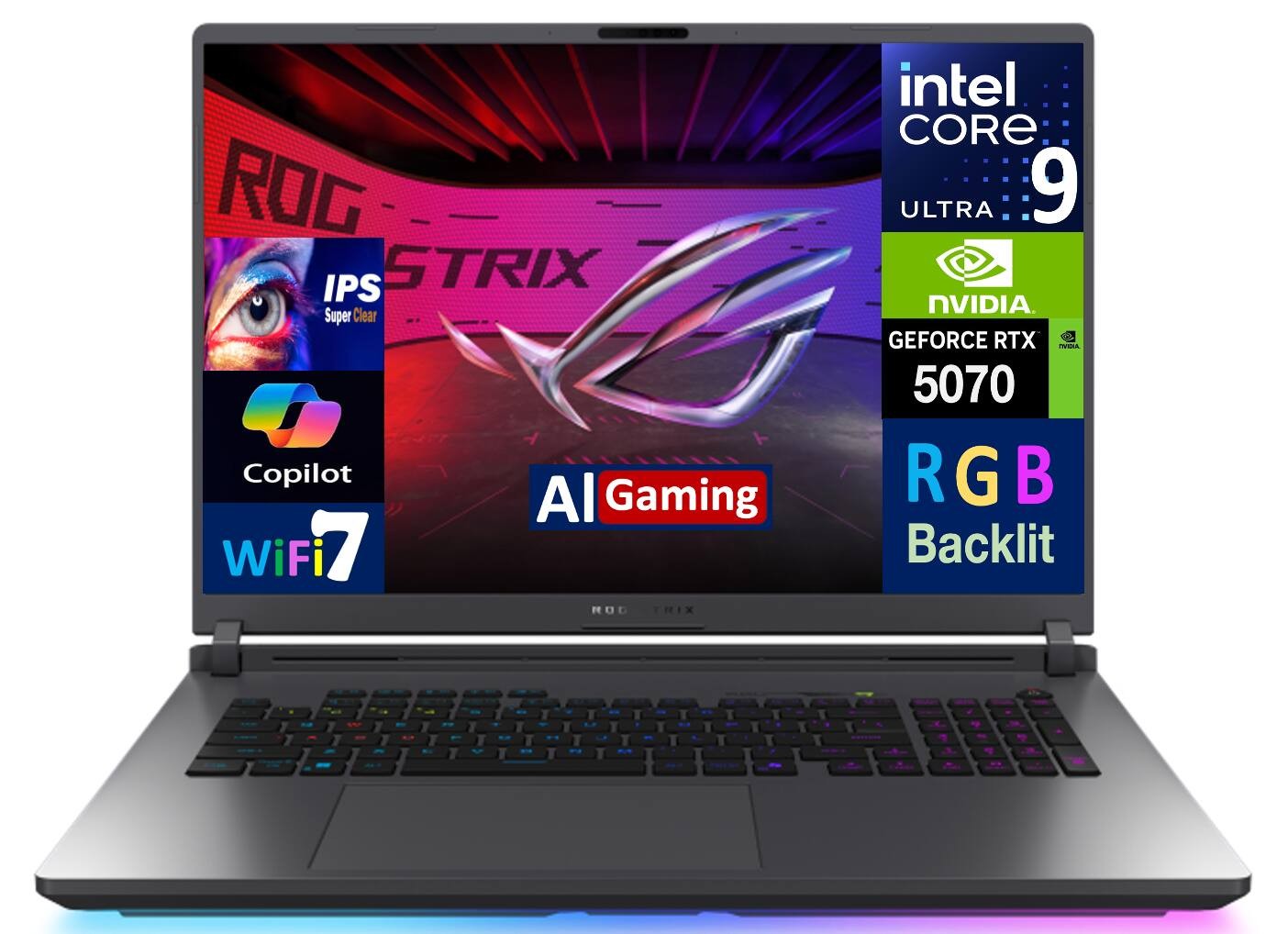 ASUS ROG Strix G18 Laptop 18″ 2.5K Ultra 9 275HX 32GB 2TB SSD RTX 5070 Ti W11H