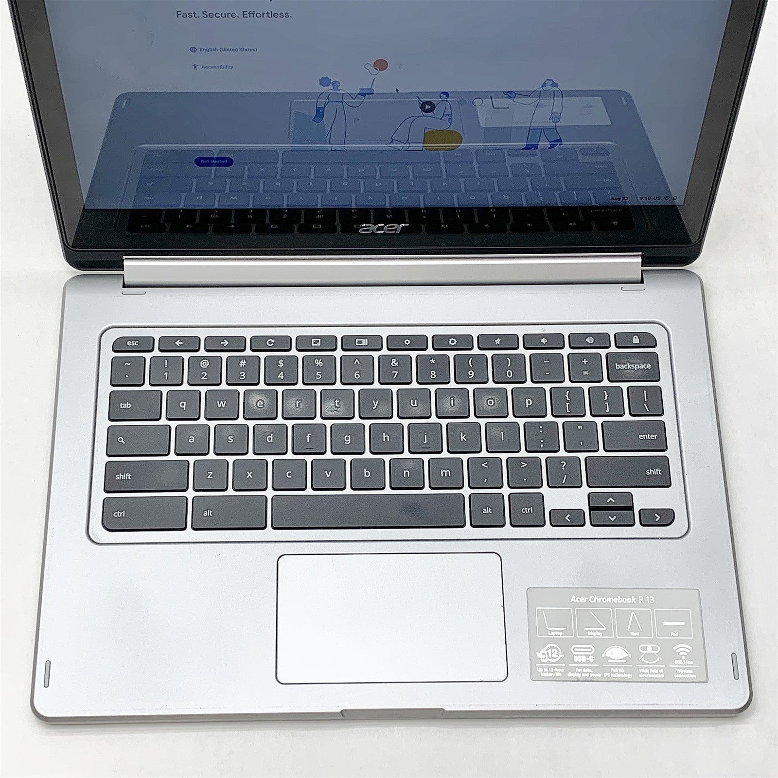 Acer R13 CB5-312T N16Q10 ChromeBook 13.3″ Touchscreen FHD 4GB 32GB SSD ChromeOS