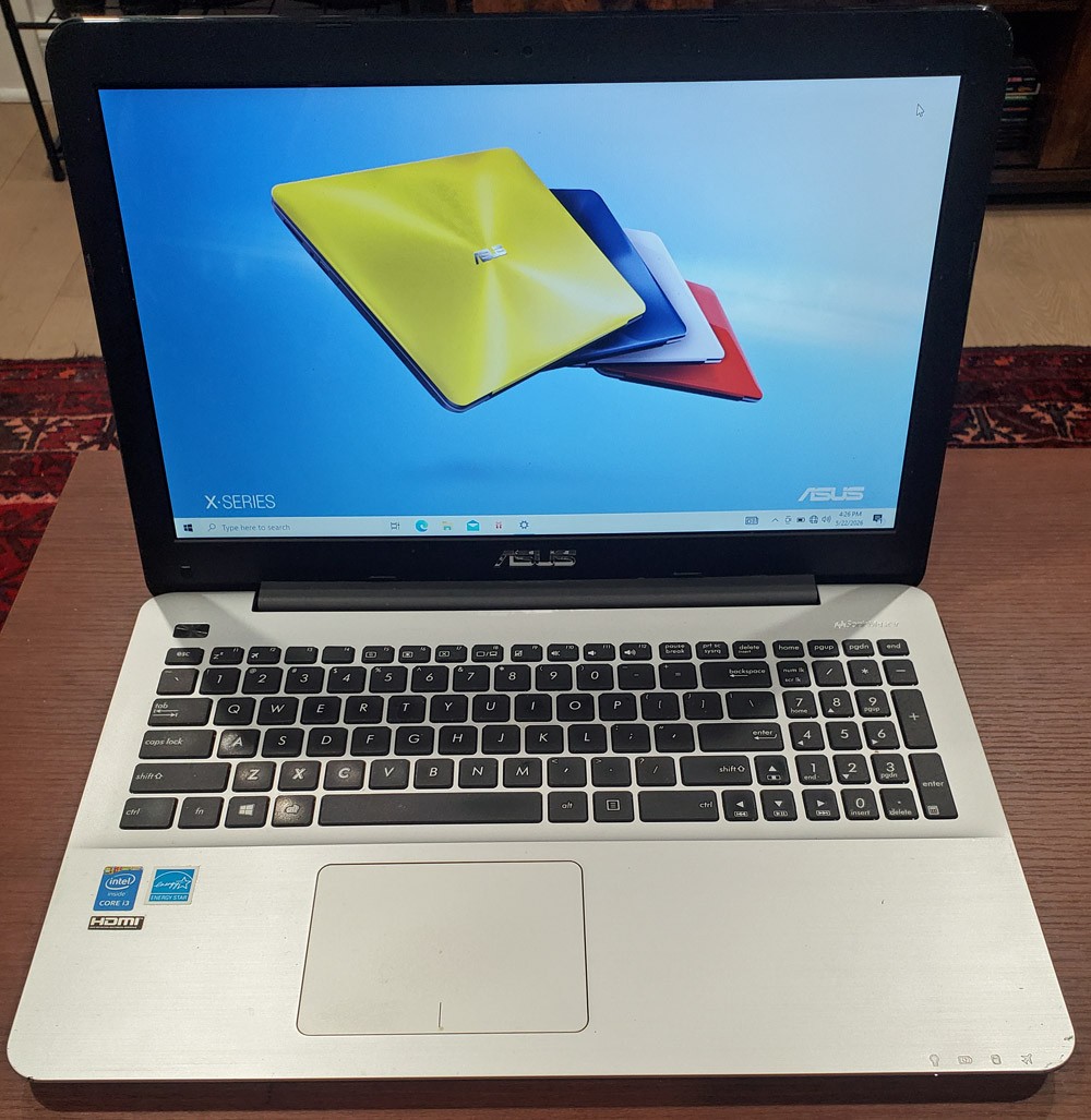 GREAT GIFT – ASUS LAPTOP 15.6″ I3 WINDOWS 10 WEBCAM – LIGHT USE – GREAT SHAPE