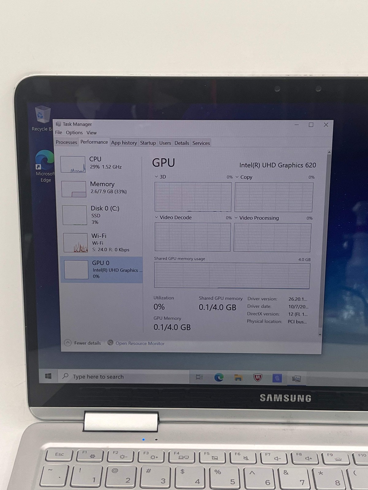 Samsung Notebook 7 Spin 7i-8550U 13.3″ 256GB 8GB Laptop Black