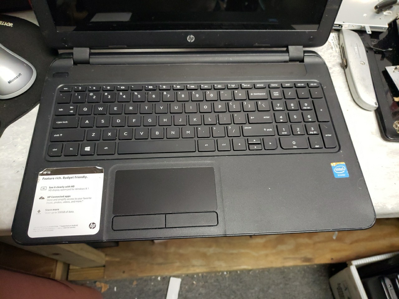 HP 15-F039WM Laptop Intel Celeron N2830 2.1 GHz 4GB ram FREE SHIP READ AD