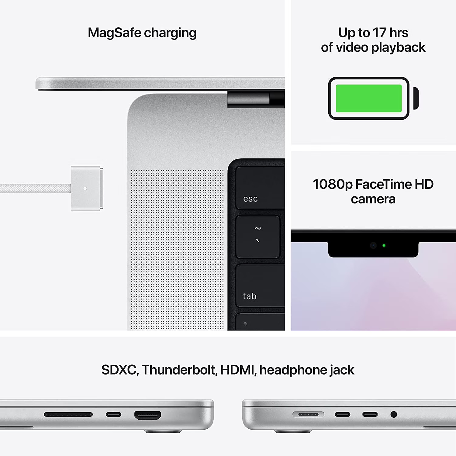 Late 2021 Apple MacBook Pro with Apple M1 Pro chip (16in, 32GB, 1TB) Silver