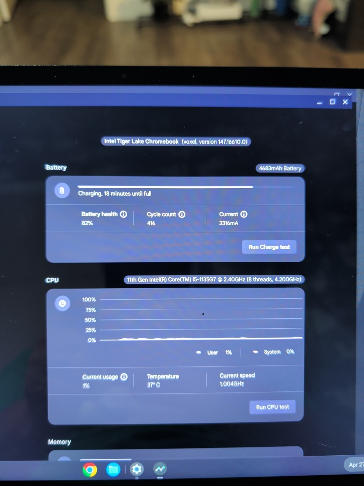 Acer Chromebook Spin 713 CP713-3W 2in1 | Intel i5-11th Gen | 8GB RAM