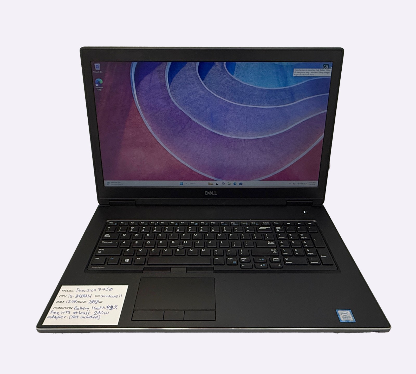 Dell Precision 7730 i5-8400H 2.5GHz 12GB RAM 2.375TB SSD