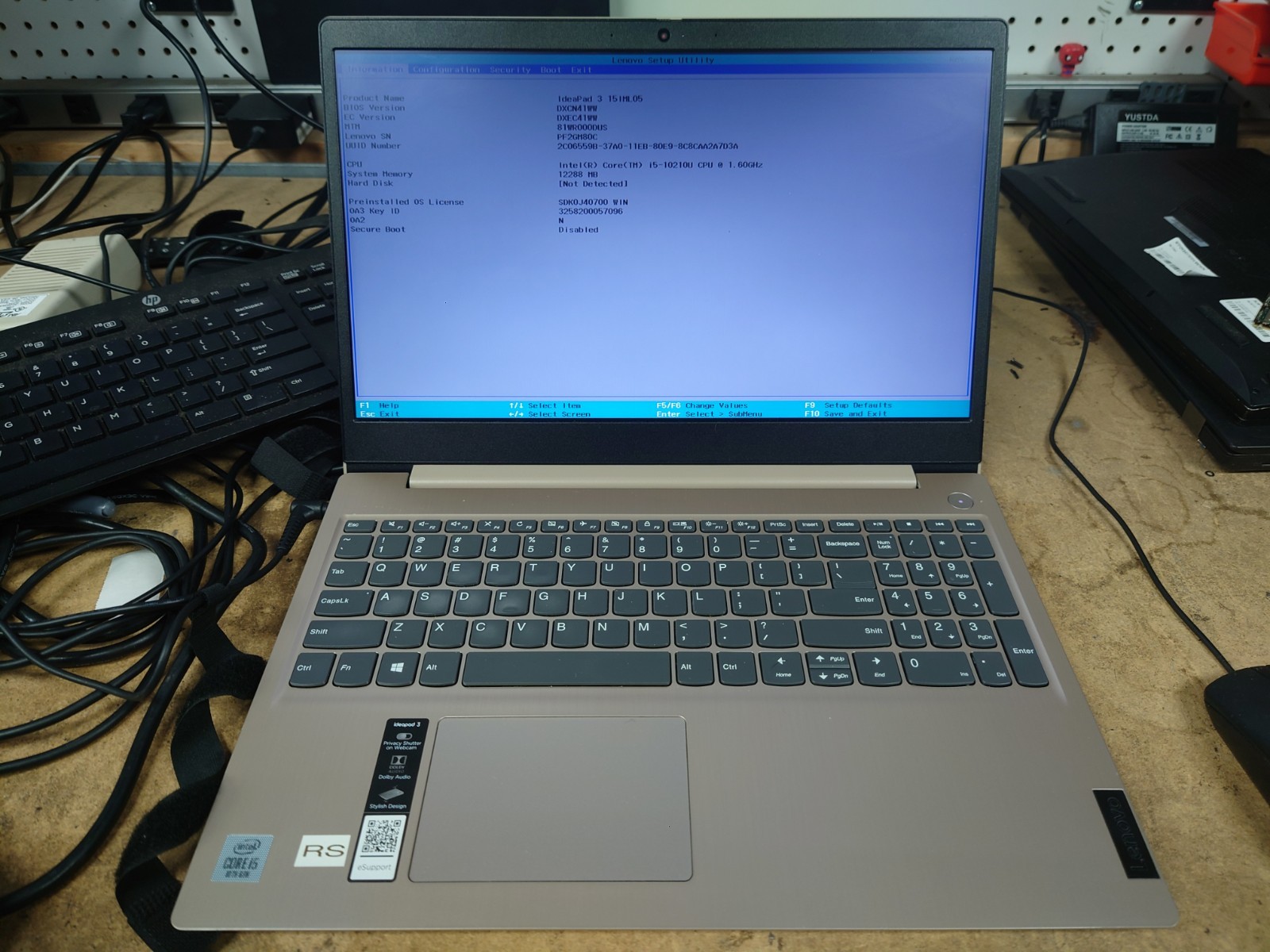 Lenovo Ideapad 3 15IML05 15.6″ FHD i5-10210U 12GB RAM No OS/SSD