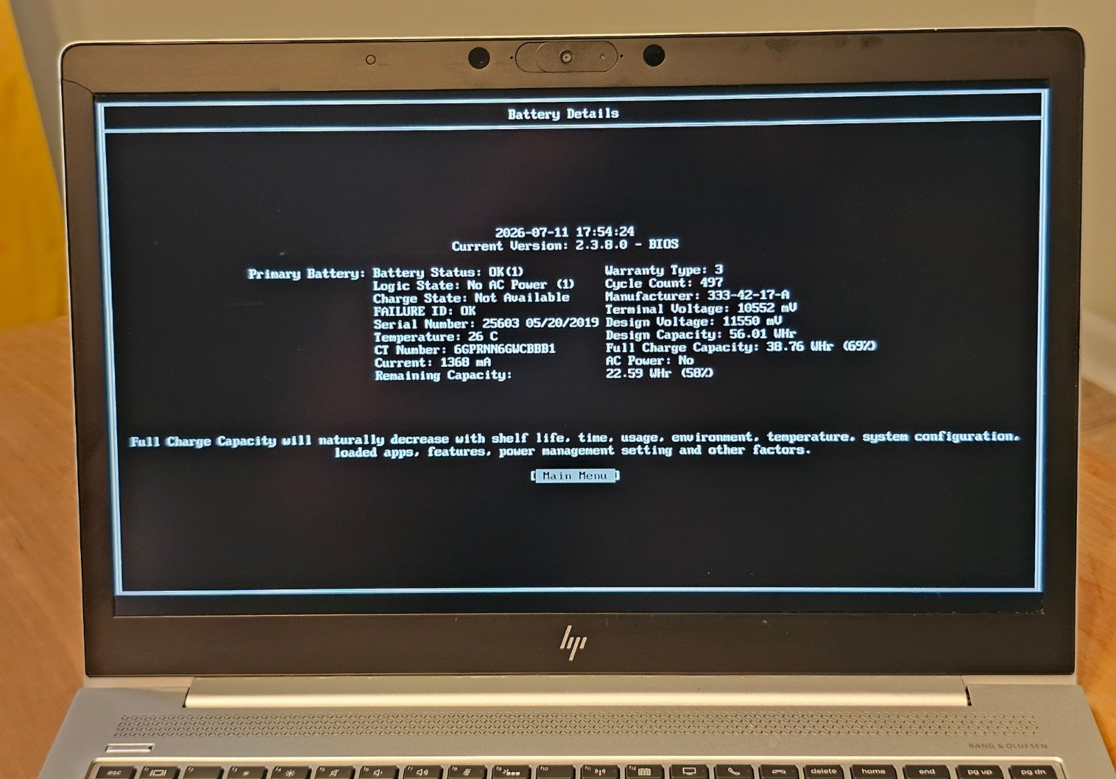 HP EliteBook 850 G6 i7-8665U 1.9/4.8GHz 16GB 256GB NVMe FHD Bad Keys w/ Battery