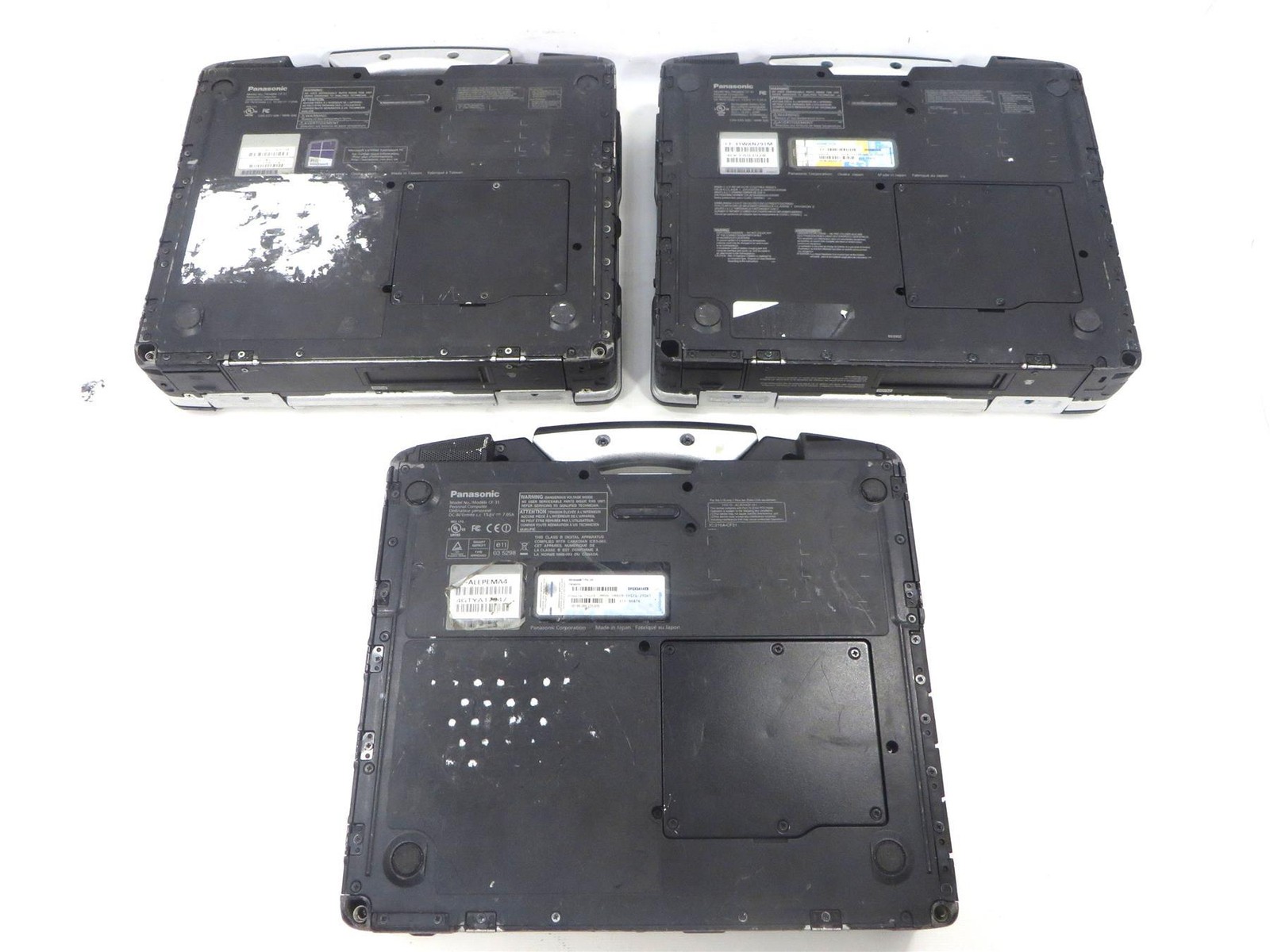 Lot 3 Panasonic Toughbook CF-31 Core i5-3340M 2.70GHz 4GB RAM / MK4