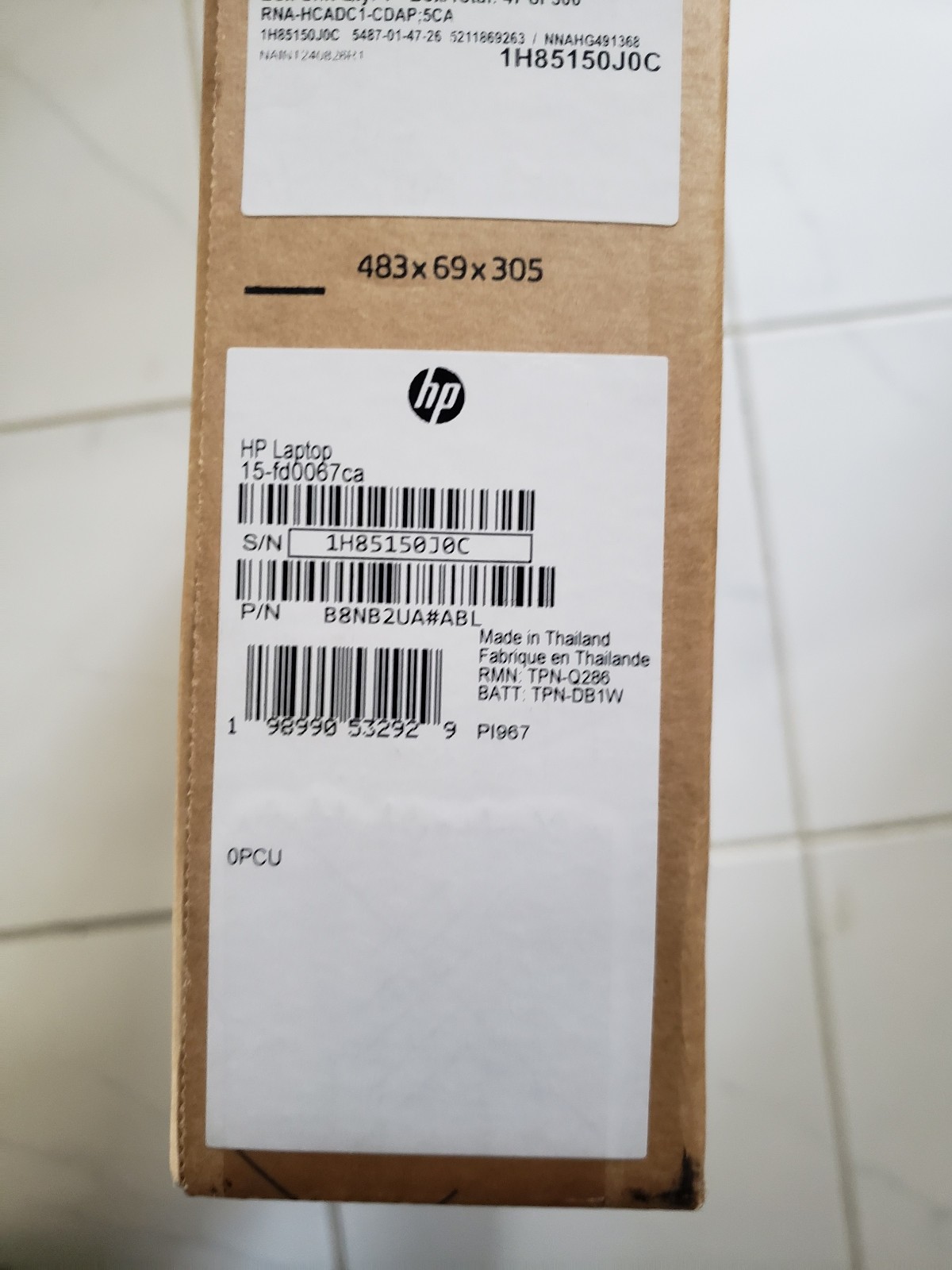 * NEW HP 15-FD0067CA LAPTOP, WIN 11, 15.6 Full HD LED, WIFI, BLUETOOTH, WEBCAM *