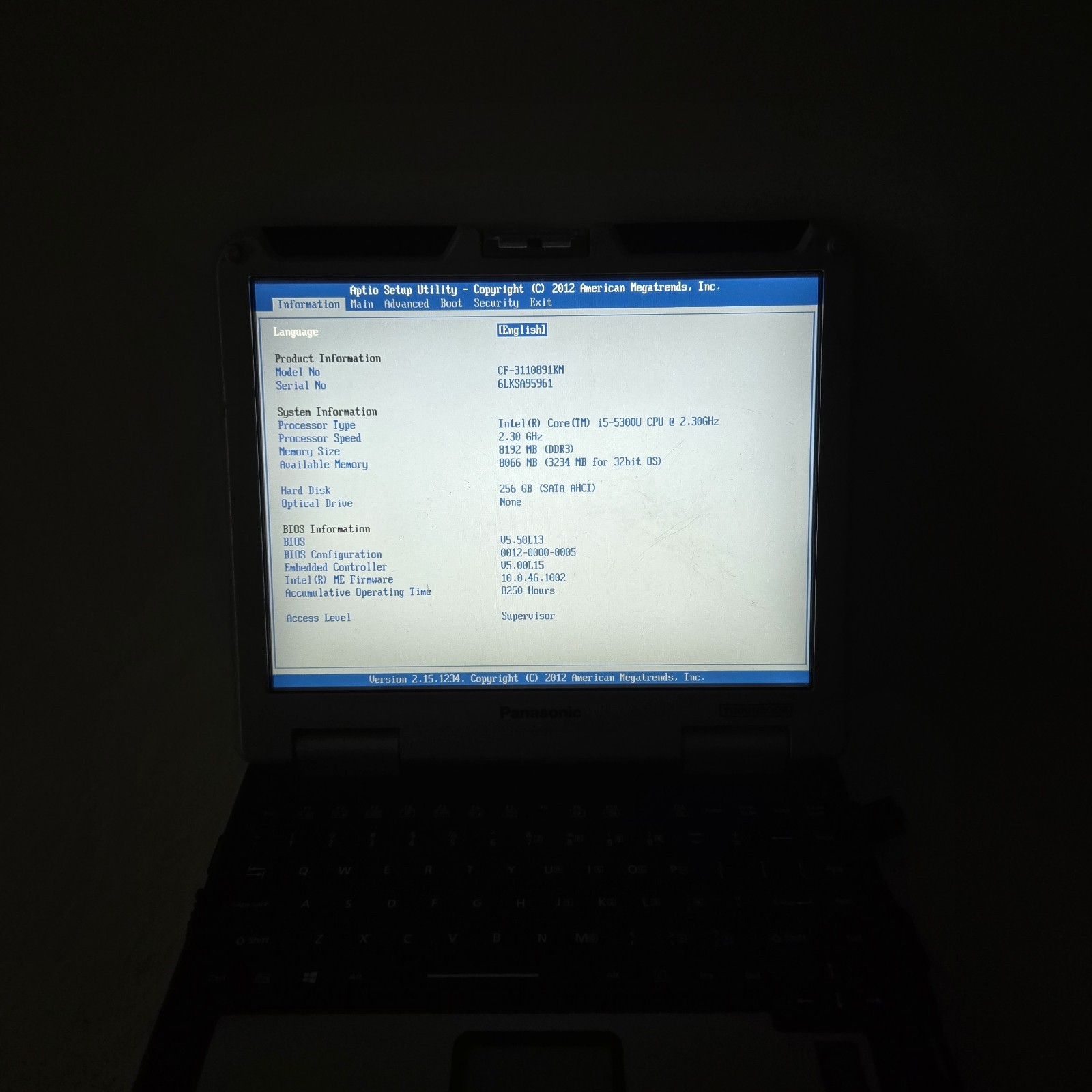 Panasonic Toughbook CF-31 MK5 i5-5300U 2.3GHz 256GB SSD 8GB Ram W11 — Grade B