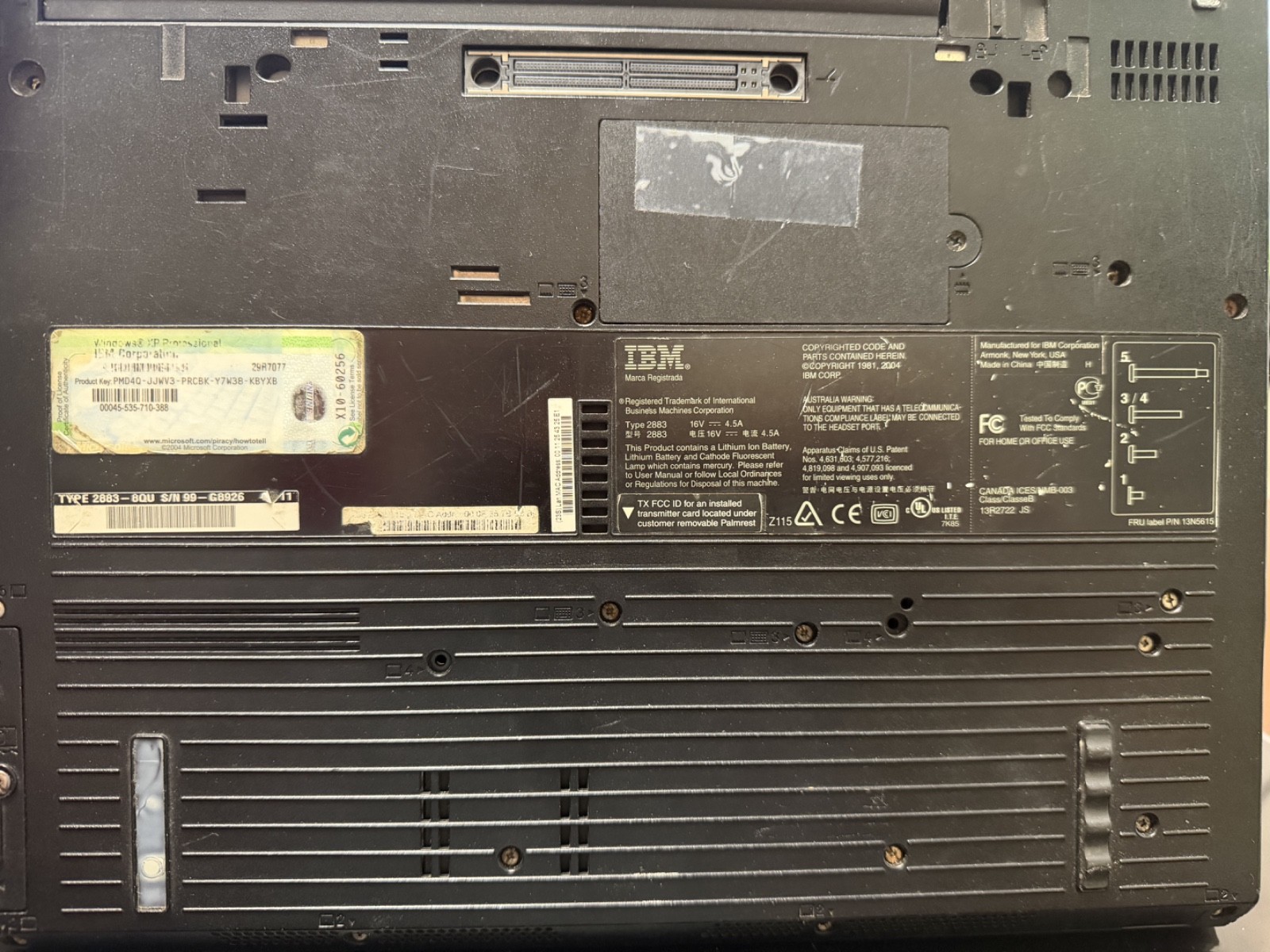 IBM ThinkPad R51 15″ Laptop Intel Pentium HDD Windows XP AS IS