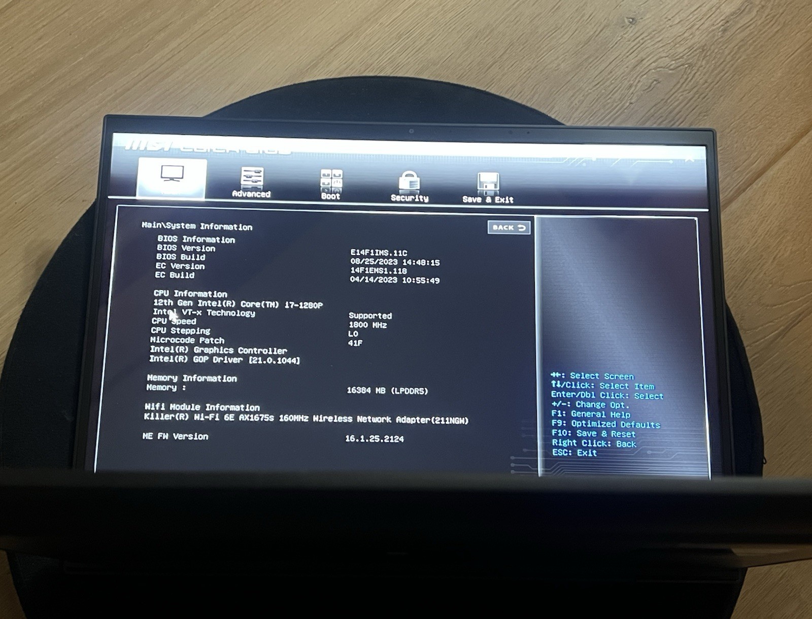 MSI Summit E14 Evo A12M i7-1280P 16GB RAM 1TB SSD Win11 Pro Intel Evo