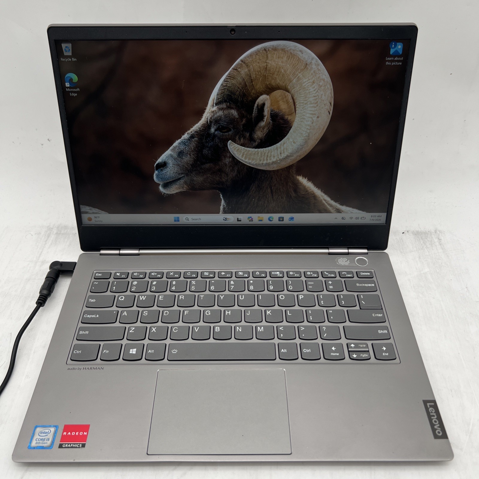 LENOVO ThinkBook 14s-IWL i5 8265U 1.6GHz 8GB RAM 256GB NVMe Win11P Bad Battery