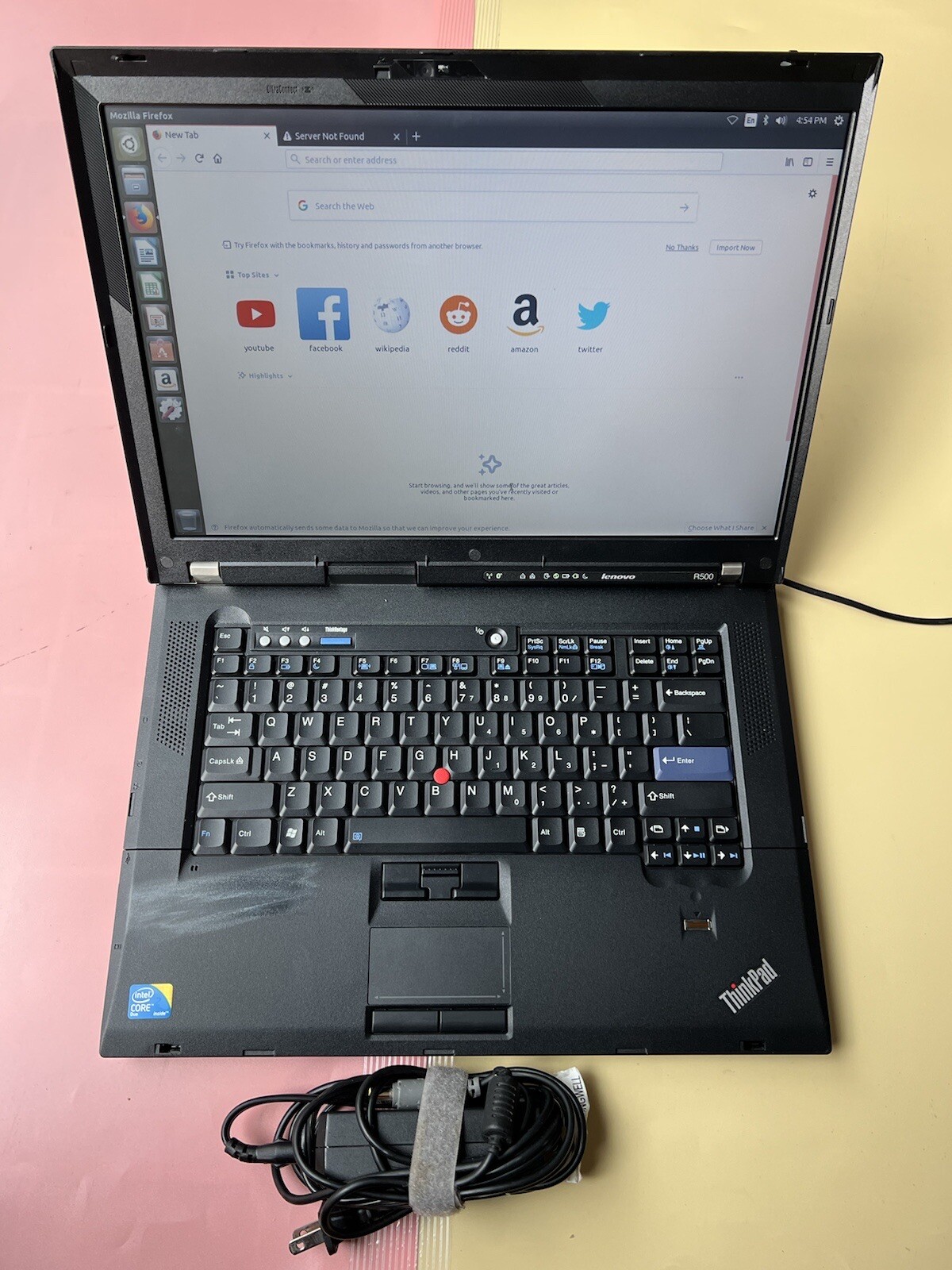 Lenovo Thinkpad R500 Intel Core 2 Duo 15.4” 3GB RAM 500GB HDD WEBCAM BLUETOOTH