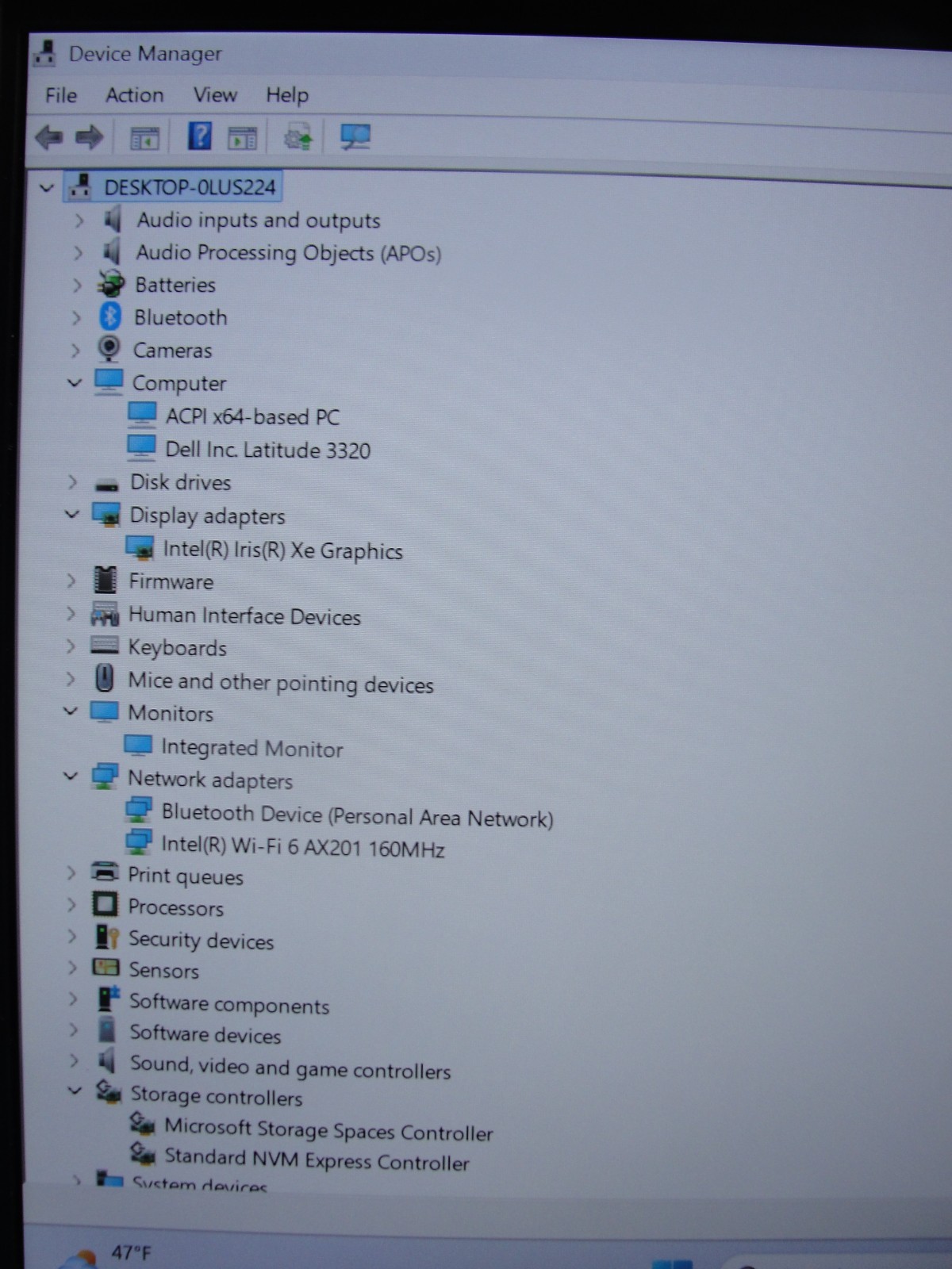 Dell Latitude 3320 13.3″FHD i7-1165G7 8GB RAM 2.8GHz 256GB SSD Intel Iris Xe