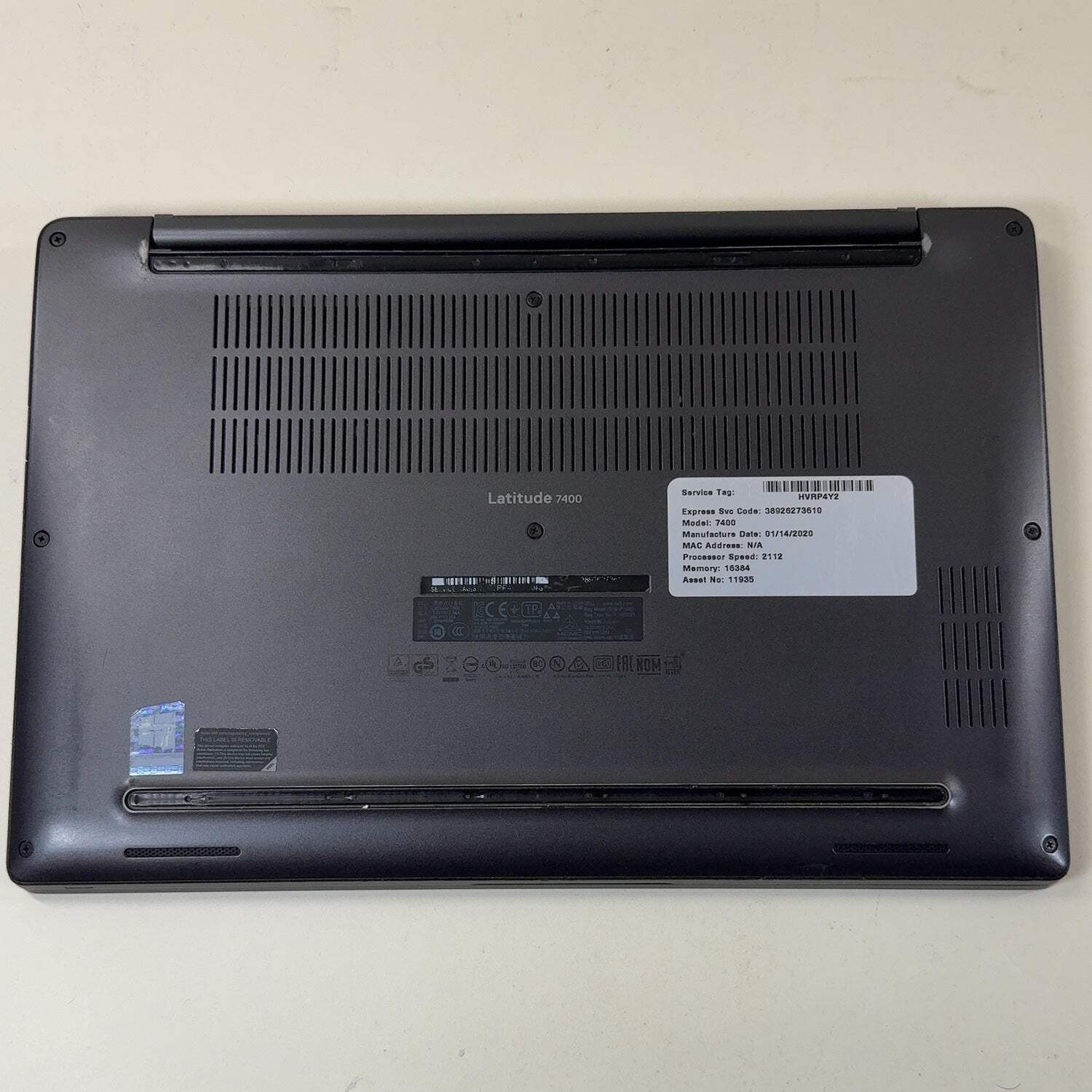 Dell Latitude 7400 14″ i7-8665U 1.9GHz 16GB RAM 256GB SSD