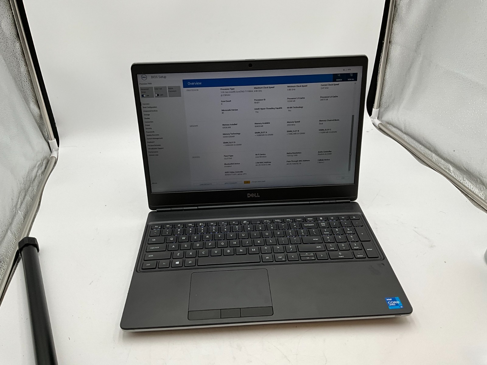 DELL Precision 7560 i7-11850H 2.50g 32GB 1TB T1200 15.6″ win11 LAPTOP JLKC2J3