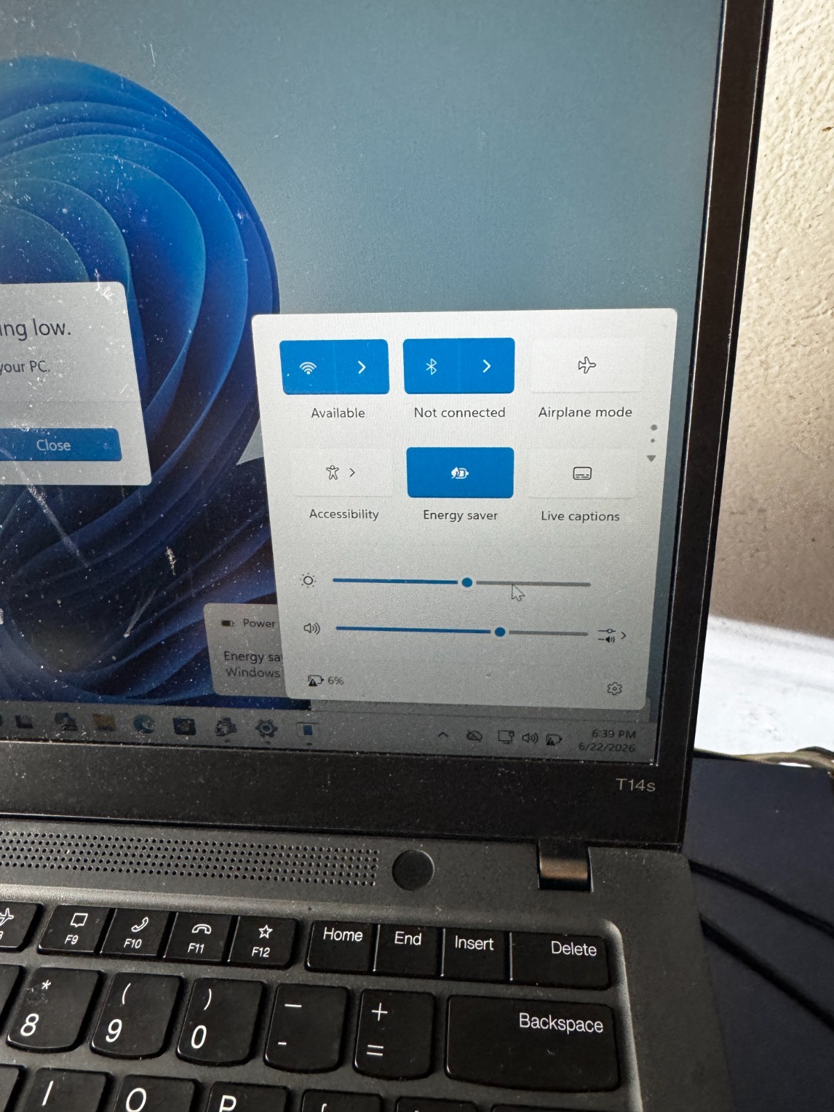 Lenovo ThinkPad T14s Gen 2 i7-1185G7 16GB 256GB Win 11 Pro READ #6478