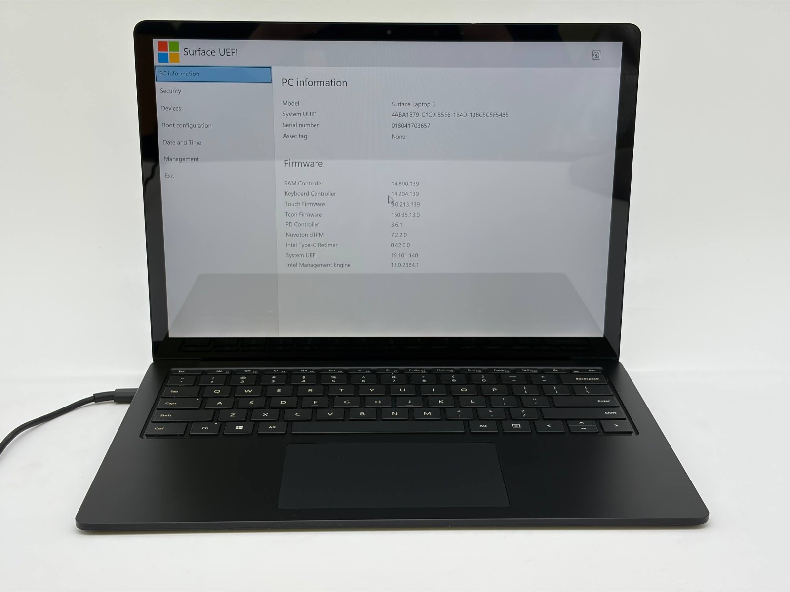 Microsoft Laptop 3 1868 Intel Core i7-1065G7 @1.3GHz 16GB RAM 256GB Win 11 Pro