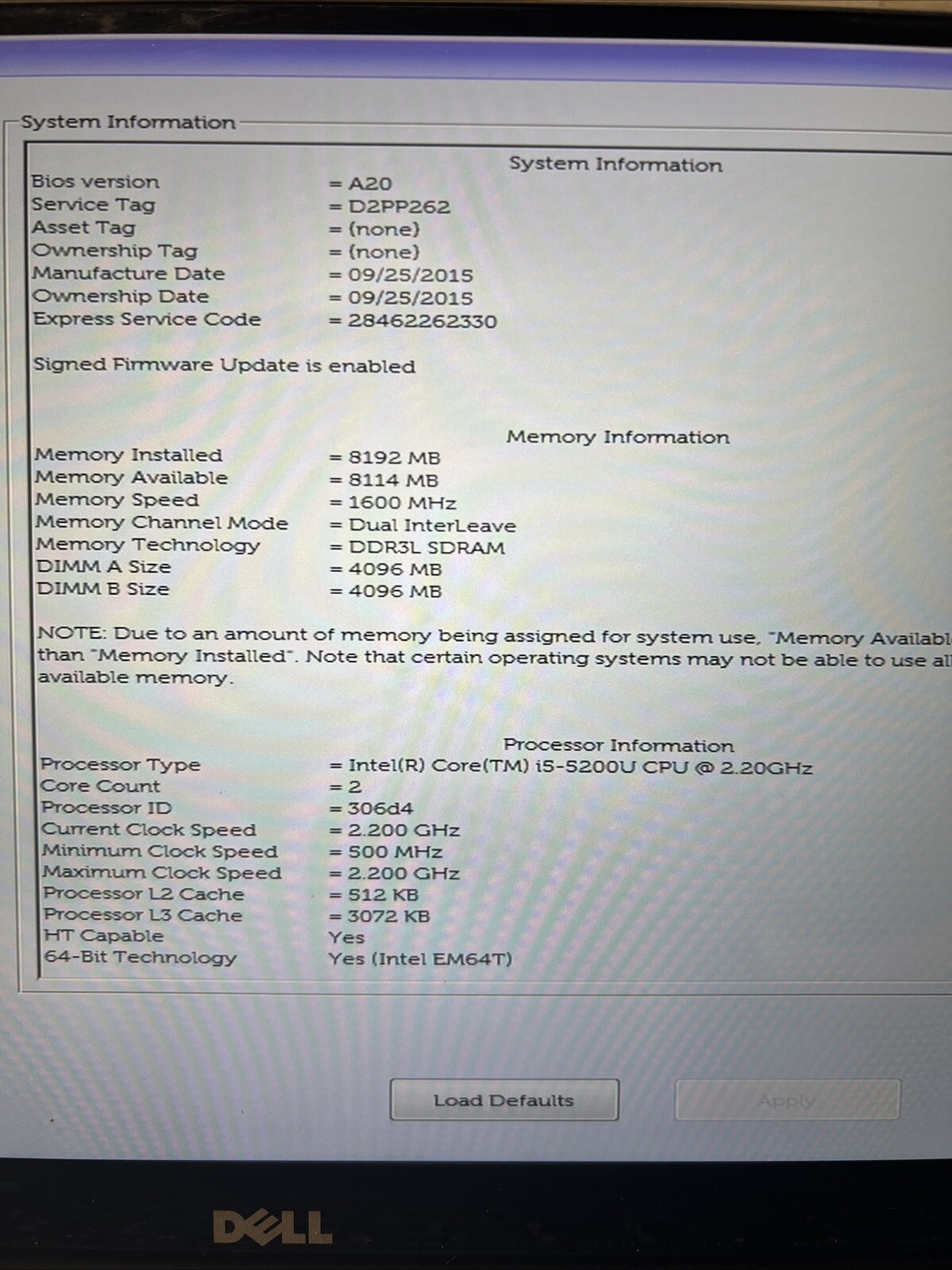 *PARTS* Dell XPS 13 9343 TOUCH Laptop i5-5200U 2.2GHz 8GB RAM NO SSD/OS